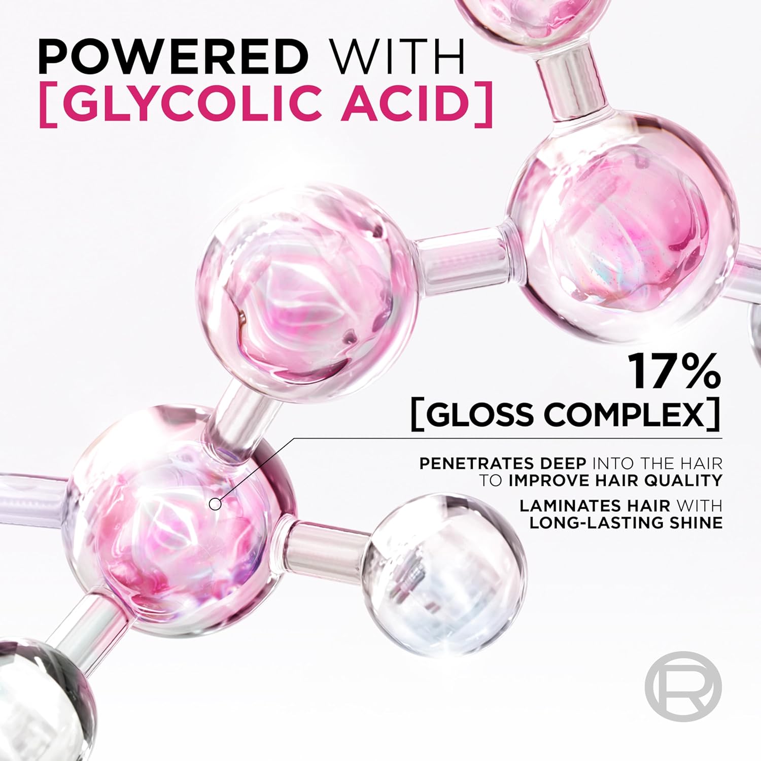 L'Oréal Paris Rinse-Off Treatment For Dull Hair, Elvive Glycolic Gloss 5 Minute Lamination With 17% Gloss Complex, Fills Hair Fibres For Instant Silkiness And Long-Lasting Smooth Shine For Days, 200ml