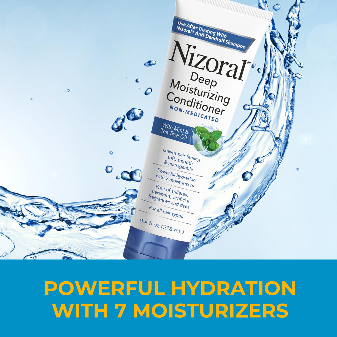 Nizoral Anti-Dandruff Shampoo, 14 Oz + Deep Moisturizing Conditioner, 9.4 Oz Bundle