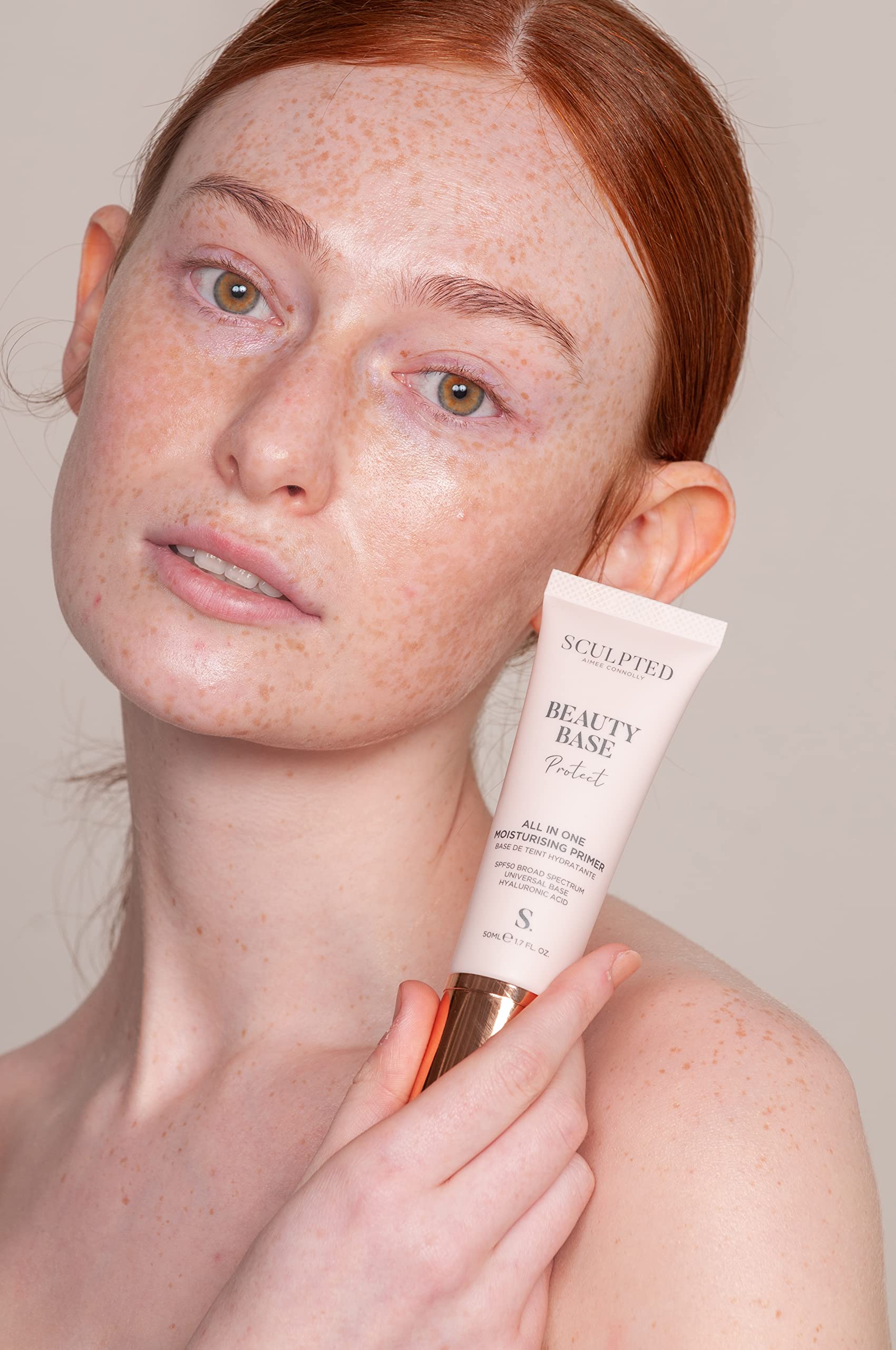 Beauty Base Protect SPF 50 Primer from Sculpted by Aimee (Protect) – 50ml All in One Moisturising Primer that Protects from UVA and UVB, Perfecting your Skin Halalzen