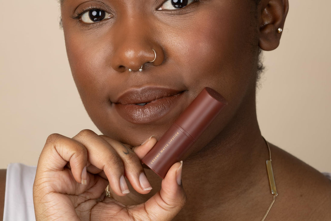 MUA Makeup Academy Creamy Matte Lipstick, Super Nude (Nude), Highly Pigmented - Vegan & Cruelty Free (Pack of 1) Halalzen