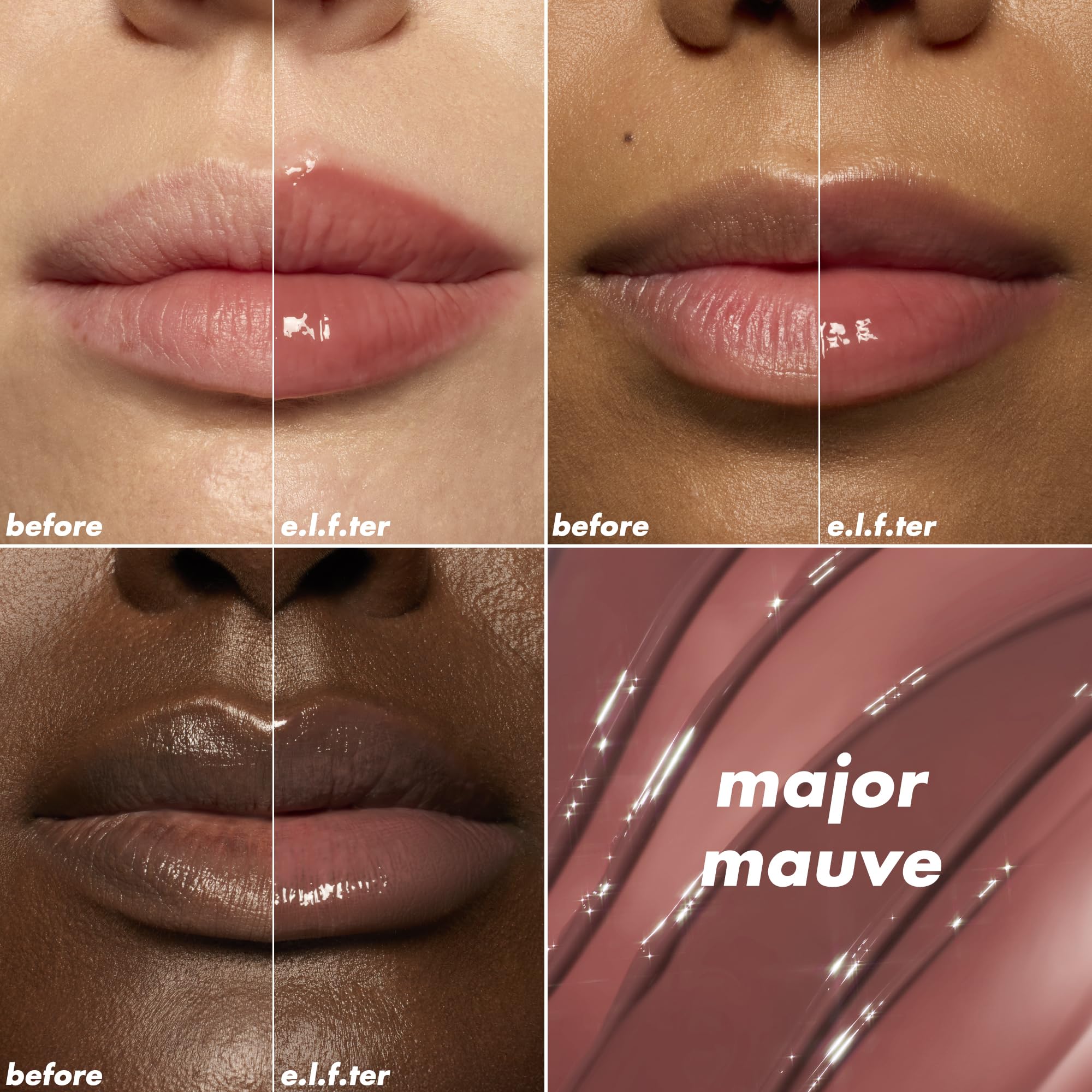 e.l.f. Glow Reviver Plumping Lip Oil, Tinted Lip Plumper for a High-Shine, Plump Finish, Infused with Jojoba Oil, Vegan & Cruelty-Free, Piggy Bank