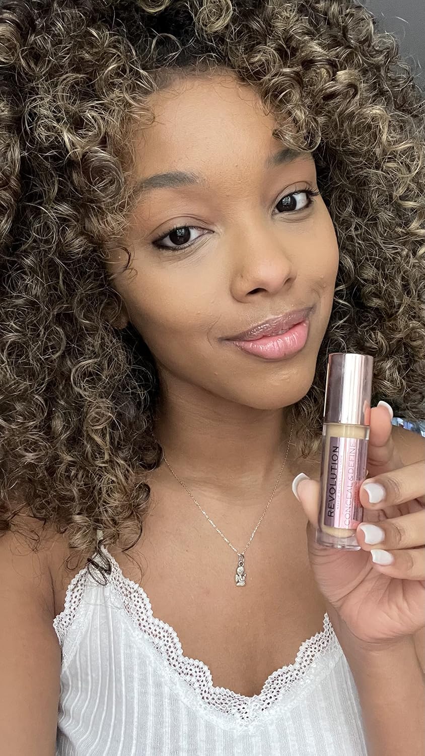Revolution Conceal & Define Concealer, Lightweight, Long-Lasting, Full Coverage Face Makeup, C10, 4g Halalzen