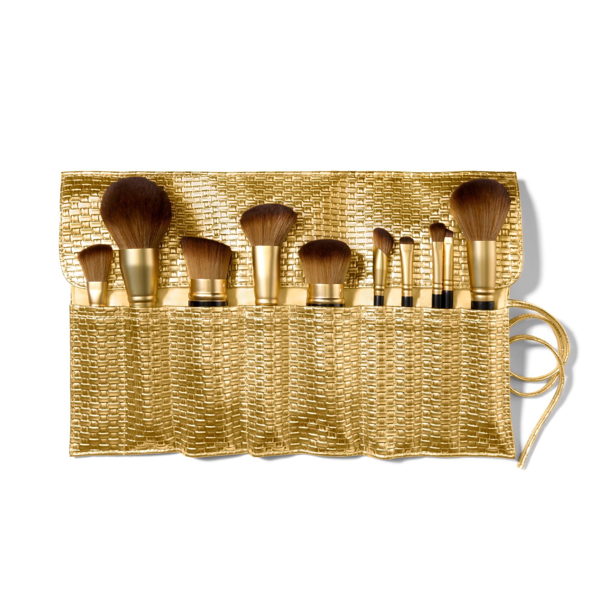 LAURA GELLER NEW YORK Retractable Black Kabuki Brush for Liquid, Cream and Powder Face Makeup With Aluminum Handle Halalzen