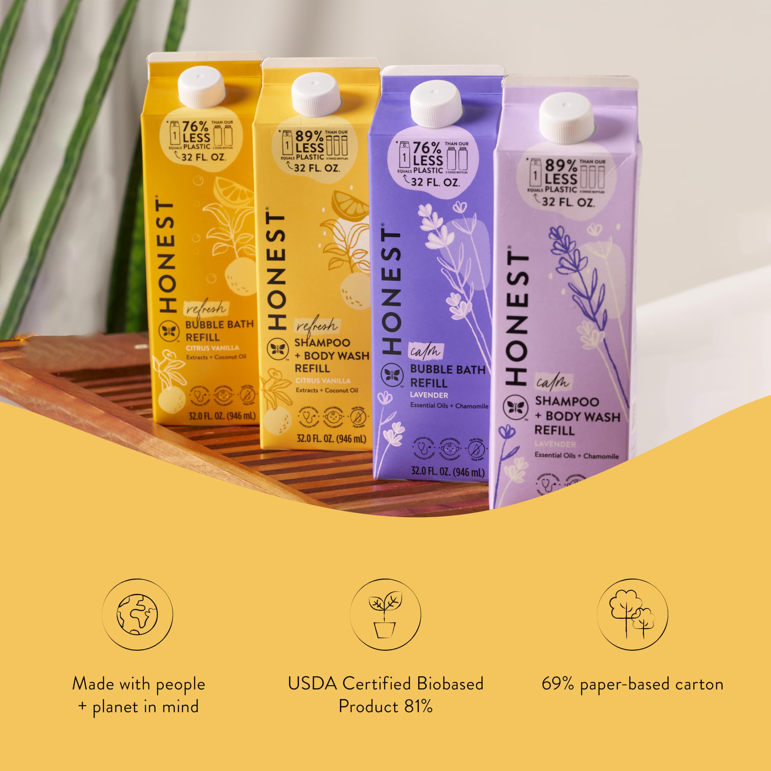 The Honest Company 2-in-1 Cleansing Shampoo Body Wash Gentle for Baby, Naturally Derived, Tear-free, Hypoallergenic, Lavender Calm, 18 fl oz Halalzen