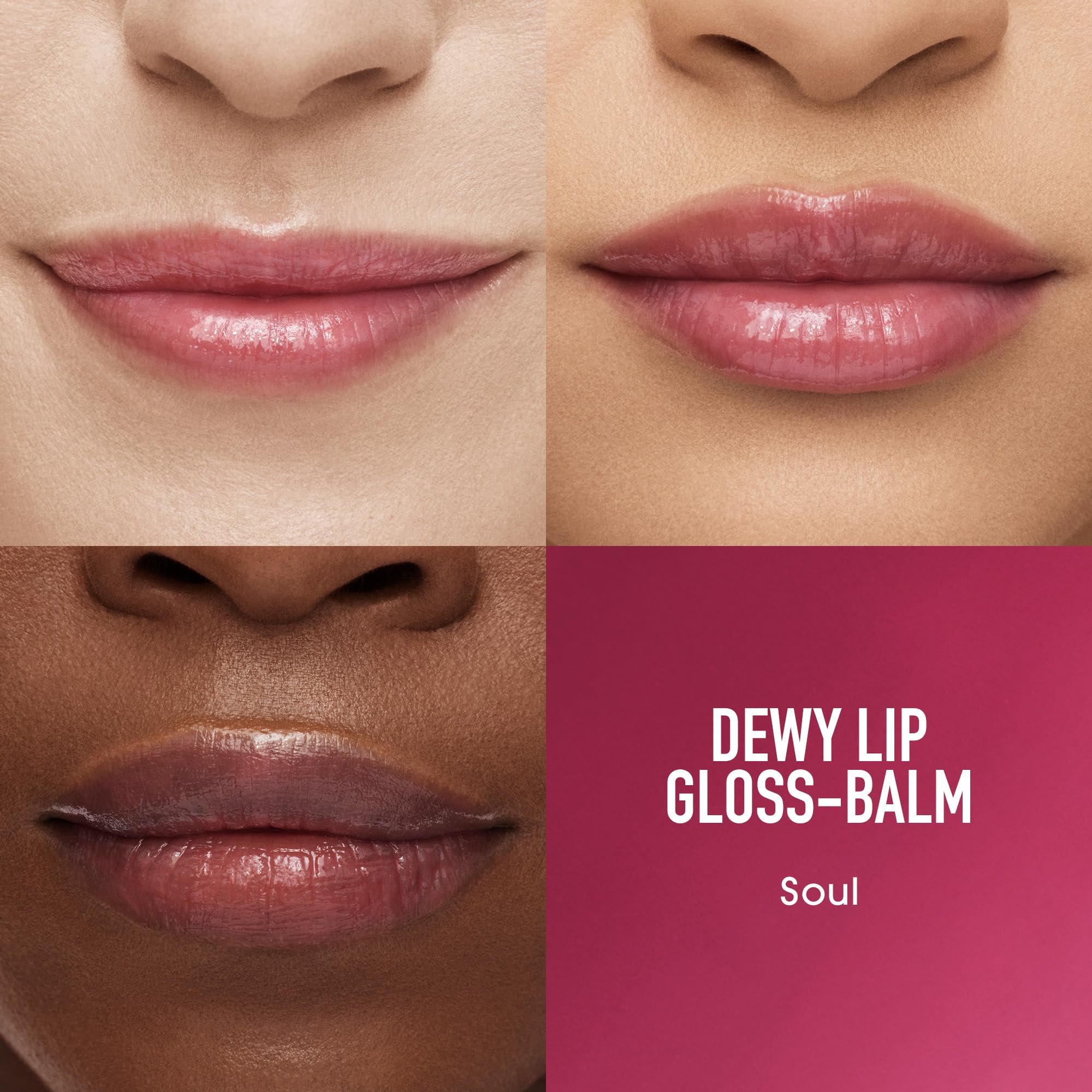 bareMinerals Dewy Lip Gloss-Balm - Hydrating Lip Gloss + Tinted Lip Balm Hybrid, Shine Finish + 24HR Hydration, For Soft + Smooth Lips, Non-Sticky, Vegan Halalzen