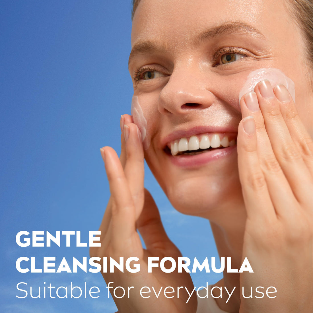 NIVEA Caring Cleansing Cream(150ml), Gentle Face Cleanser for Smooth, Healthy Complexion, Face Wash for Dry and Sensitive Skin
