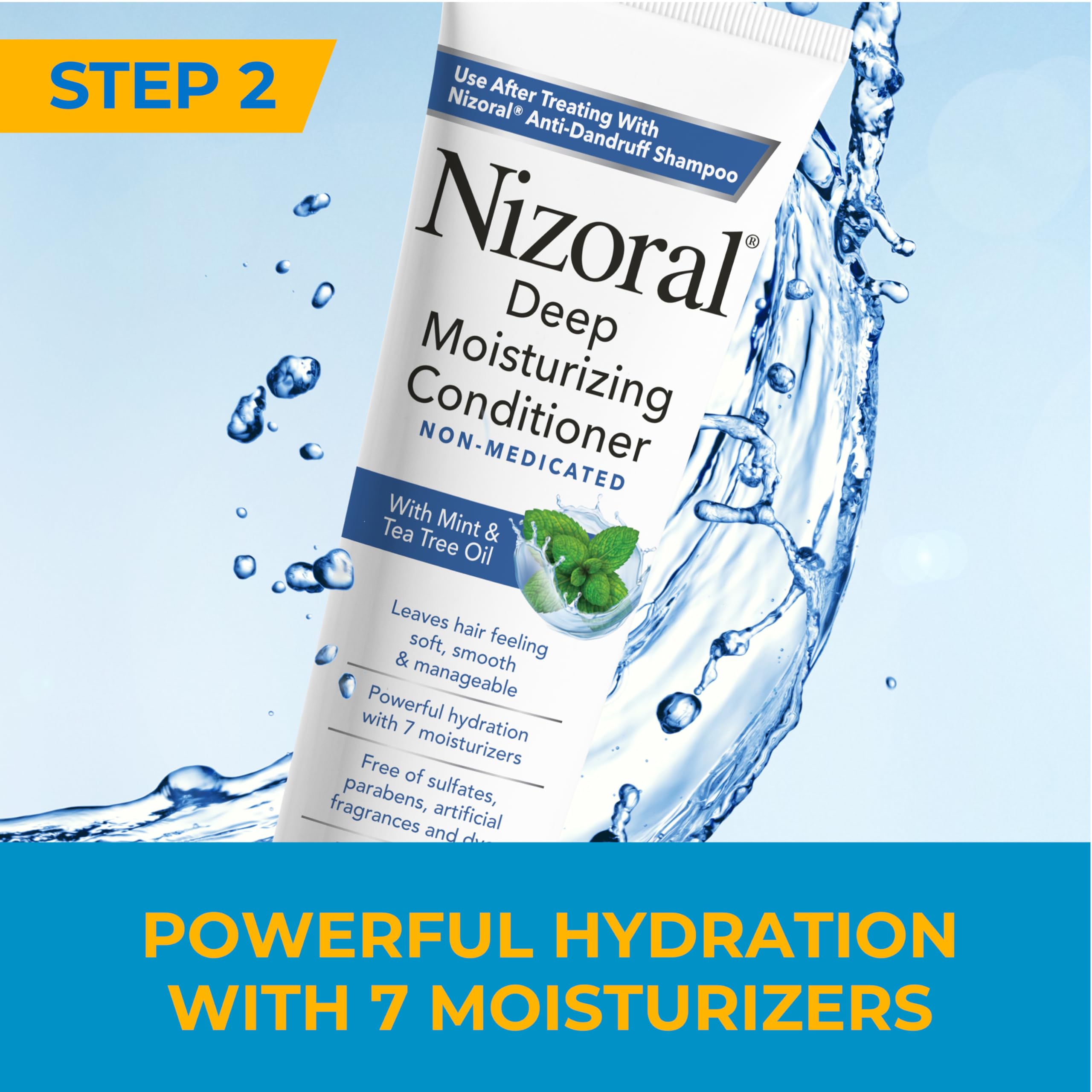 Nizoral Anti-Dandruff Shampoo, 14 Oz + Deep Moisturizing Conditioner, 9.4 Oz Bundle