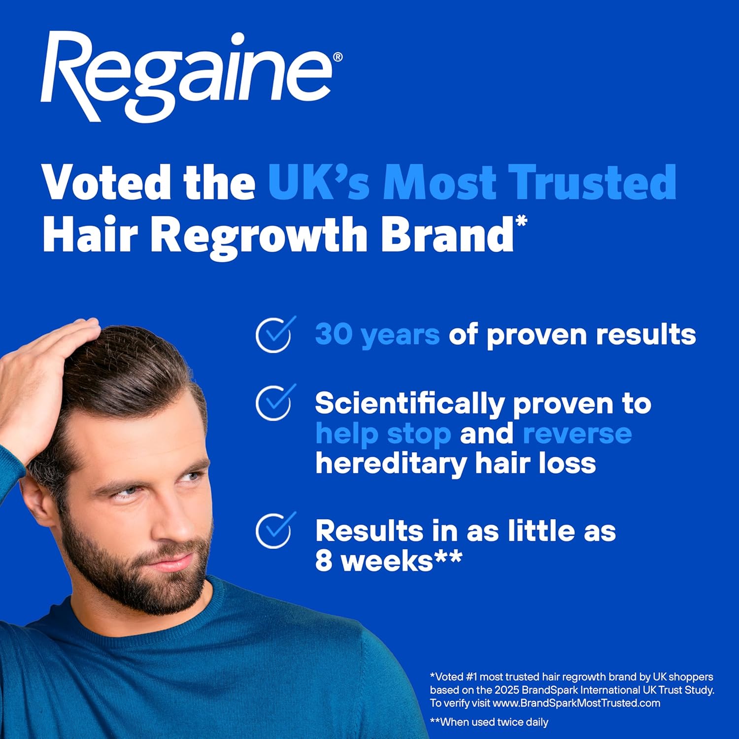 Regaine For Men Extra Strength Foam - Scientifically Proven To Help Stop Hereditary Hair Loss - Minoxidil Foam for Hair Regrowth - 73ml, Packaging may vary