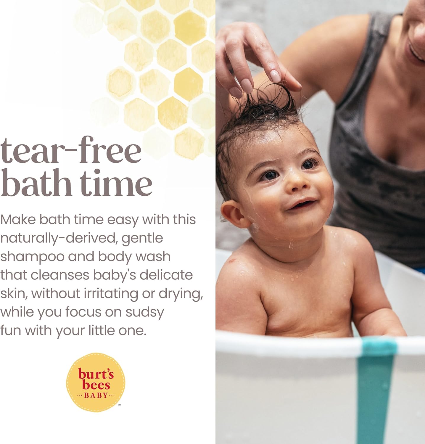 Burt's Bees Baby Shampoo & Wash, Tear Free Soap, Baby Care, Original,12 Ounce (Pack of 3) Halalzen