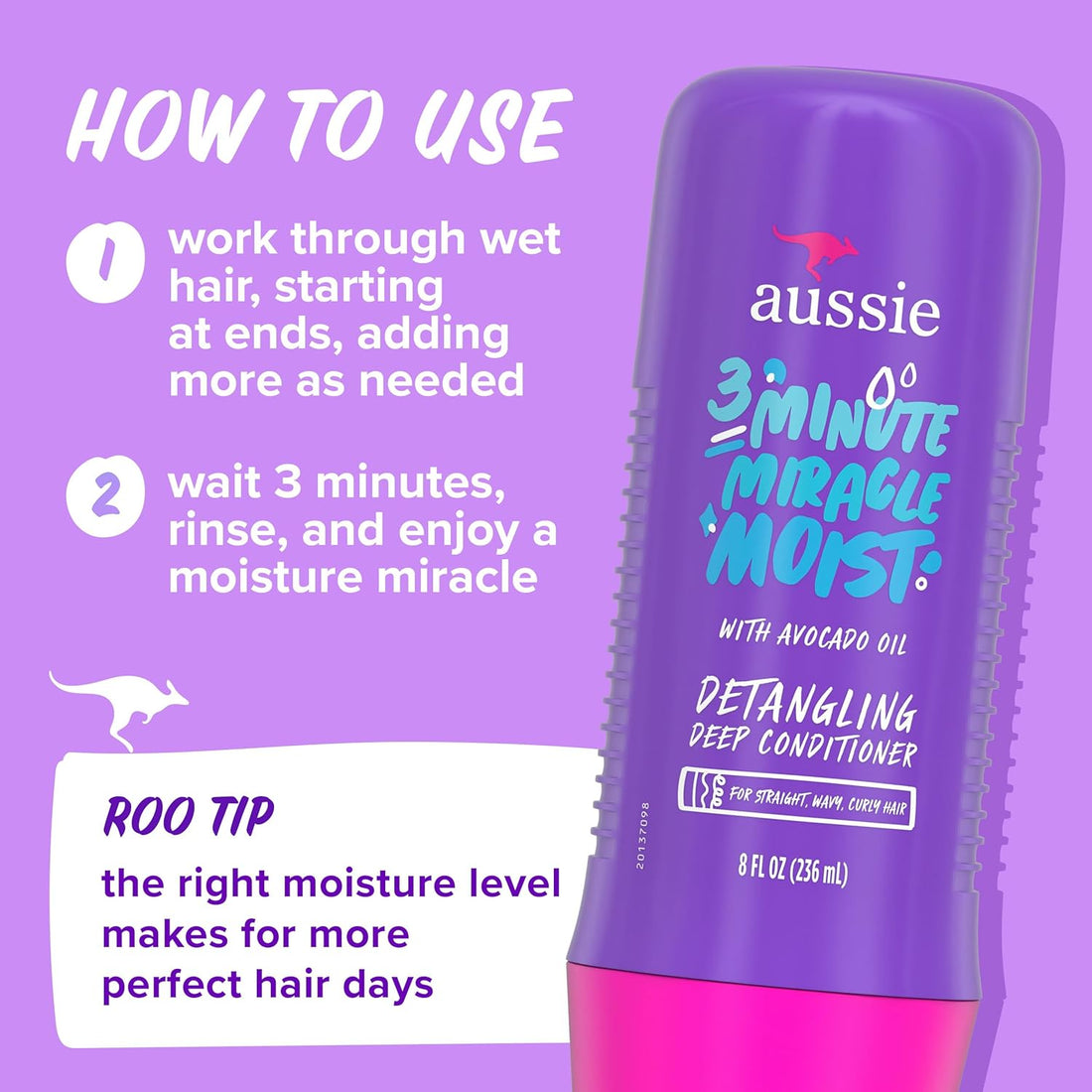 Aussie Total Miracle Hair Care Bundle: Shampoo, Conditioner, and 3 Minute Deep Treatment with Apricot & Macadamia Oil, Paraben-Free for Damaged Hair, 26.2 & 8 Fl Oz Halalzen