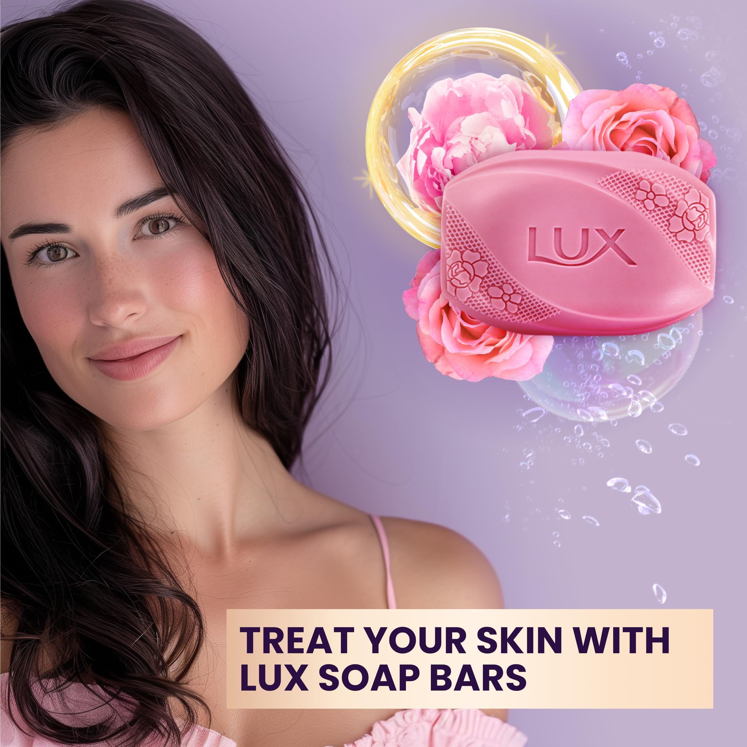 LUX Velvet Touch Soap Bar, Jasmine & Almond Oil, For Smooth Fragrant Skin, 80g (12 Pack) Halalzen