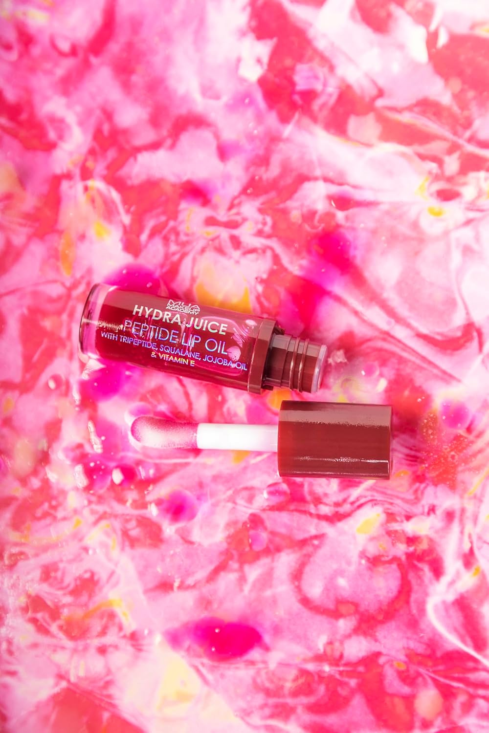 MUA Makeup Academy Hydra Juice Peptide Lip Oil, Cherry Kiss, Vegan & Cruelty Free, 7 ml