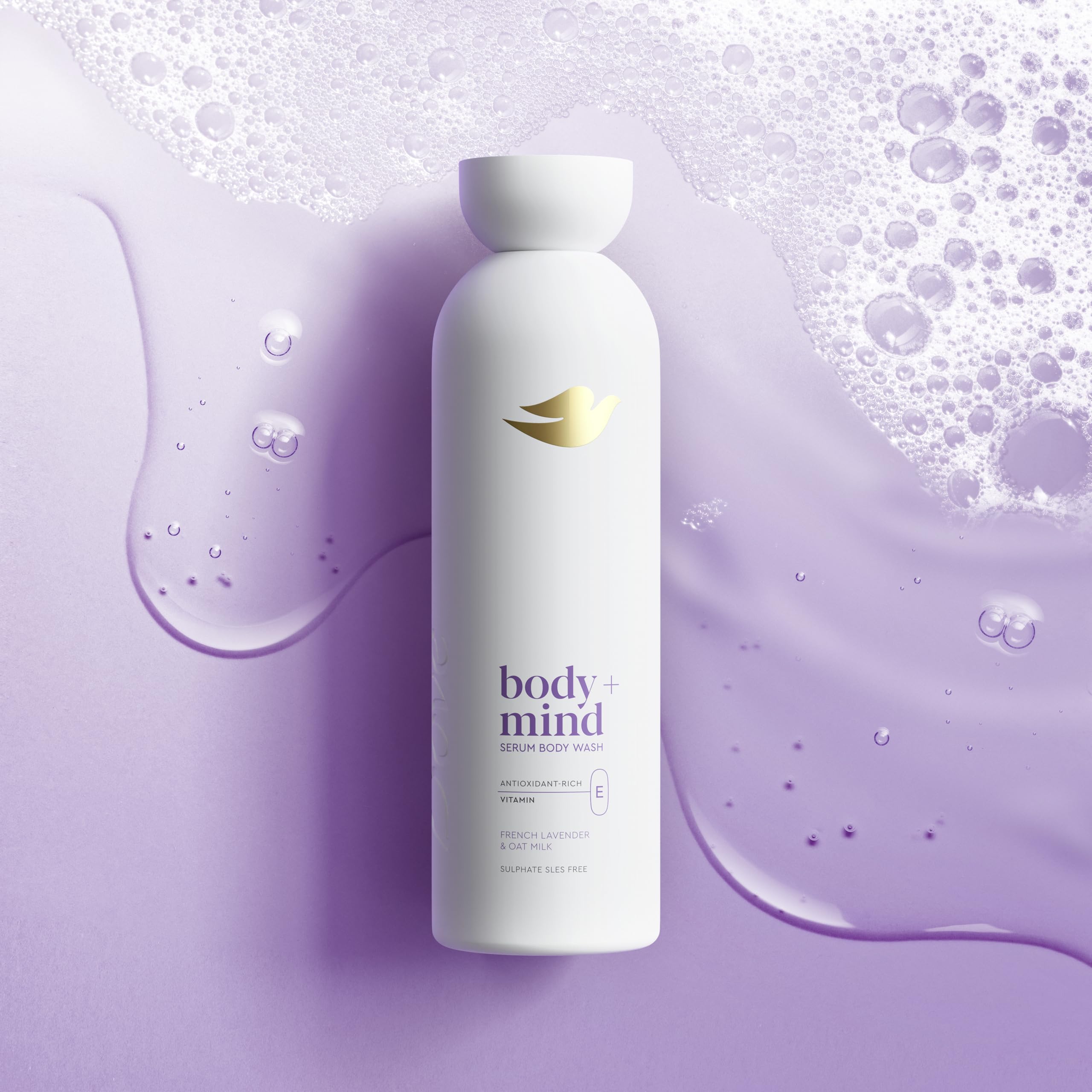 Dove Body + Mind Jojoba Oil & Coconut Milk Serum Body Wash body cleanser with antioxidant-rich vitamin E for glowing skin 350 ml
