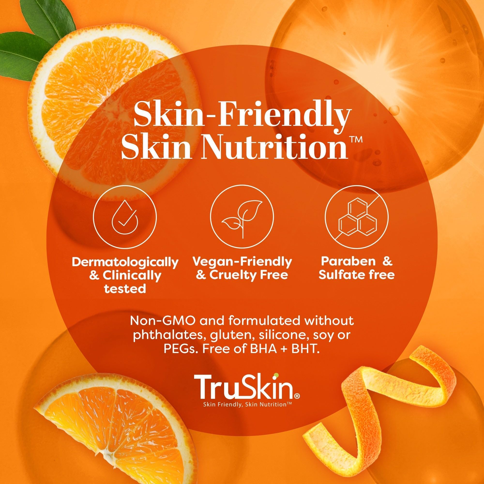 TruSkin Vitamin C Serum for Face – Anti Aging Face Serum with Vitamin C, Hyaluronic Acid, Vitamin E – Brightening Serum for Dark Spots, Even Skin Tone, Eye Area, Fine Lines & Wrinkles, 1 Fl Oz 30ml Halalzen