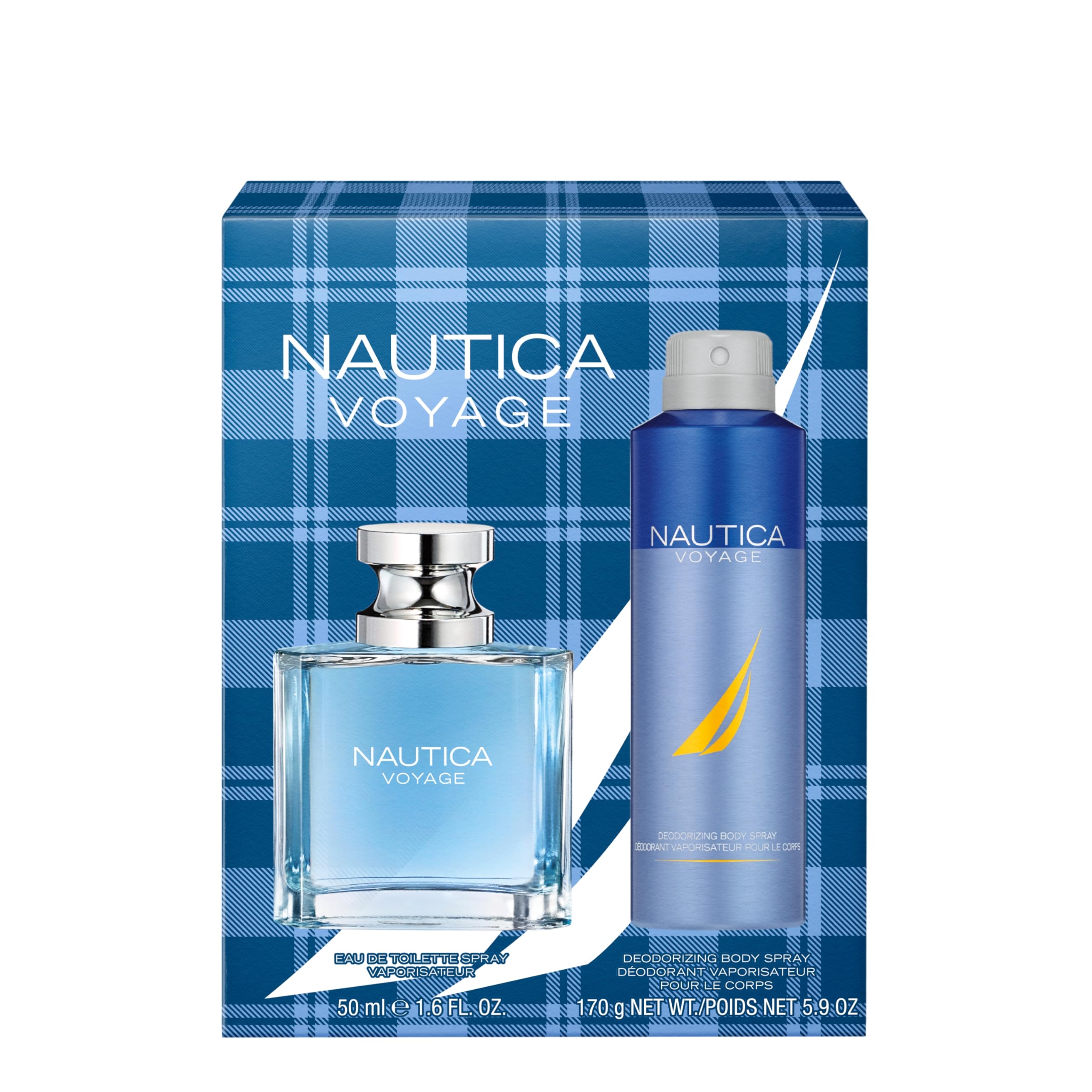 Nautica Voyage Eau De Toilette, Cologne et Parfum Pour Homme, Senteur Fraîche, Romantique, Fruitée avec des Notes Boisées et Aquatiques de Pomme, Lotus d'eau, Bois de Cèdre et Musc Idéal pour un Usage Quotidien, Longue Tenue 98 ml