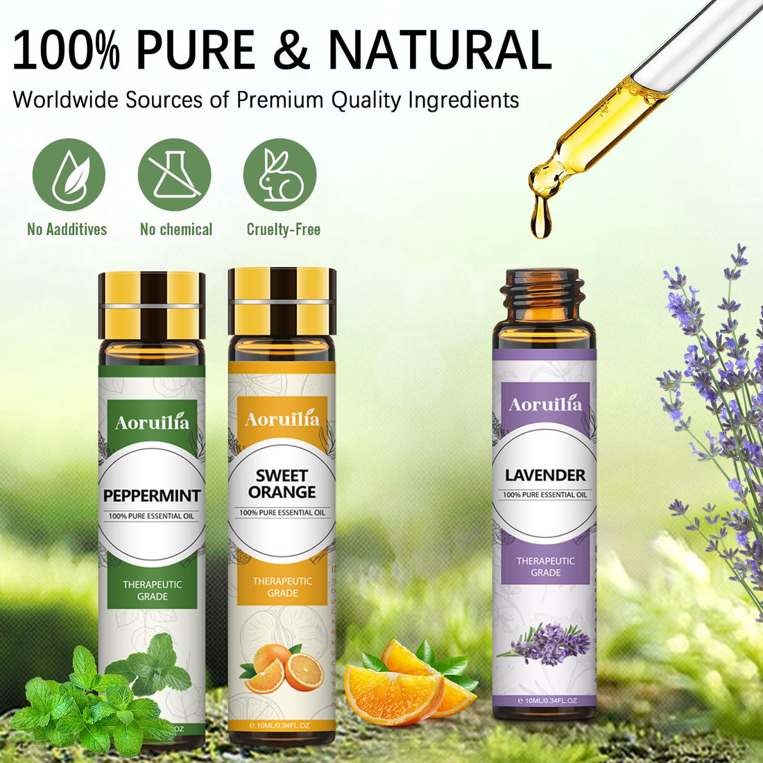 Clean Essential Oils Set 6 x 10ml, Laundry Fragrance Oils for Diffusers, Soap Making - Eucalyptus & Cotton, Bergamot Black Tea, Cardamom & Cedar, Baby Powder, Clean Breeze, Fresh Linen