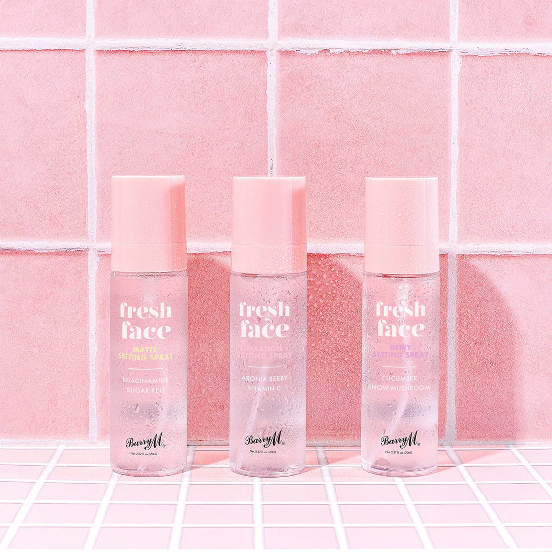 Barry M Fresh Face Fixation Makeup Setting Spray, Long-lasting, Infused With Aronia Berry and Vitamin C Clear Halalzen