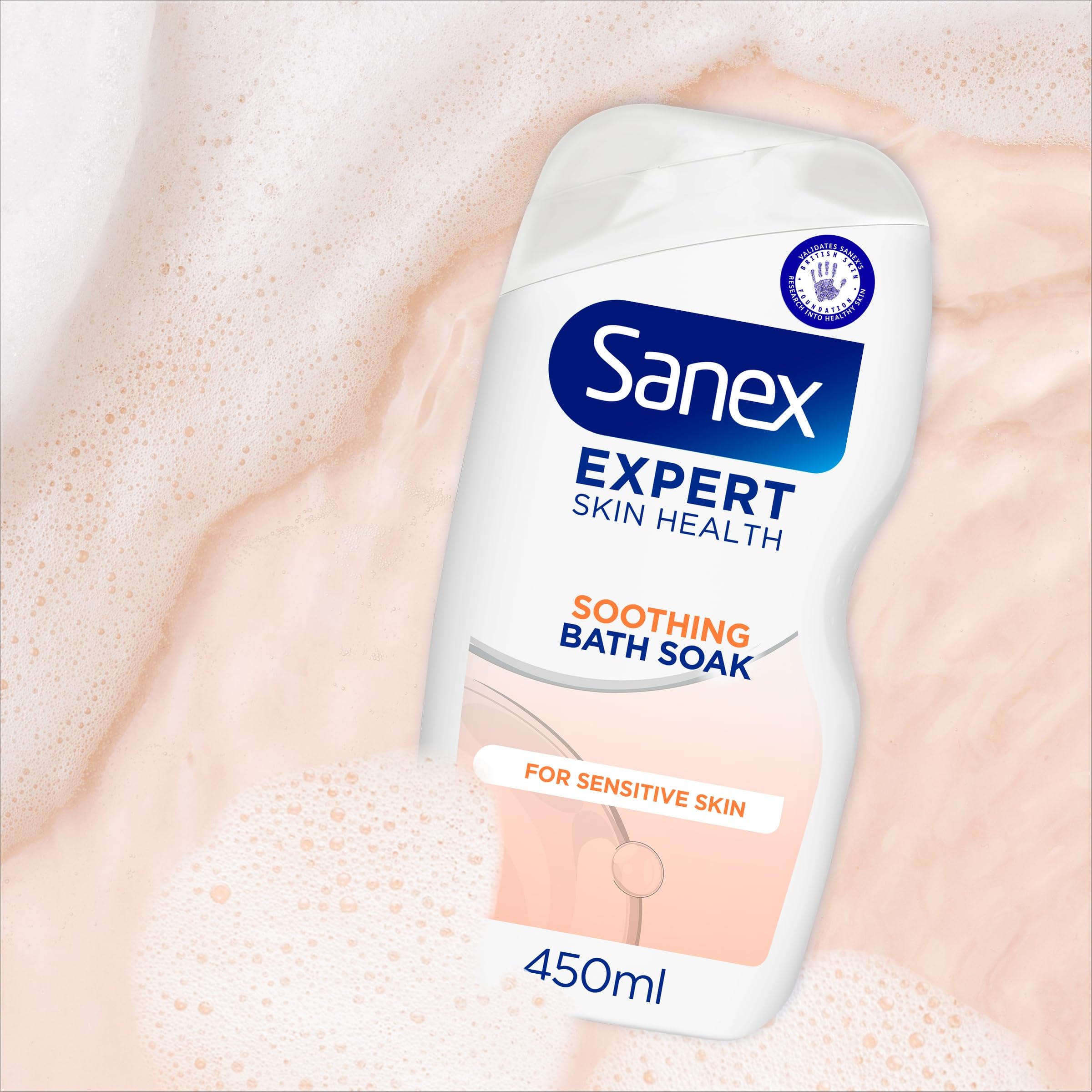 Sanex Body Wash - Expert Skin Health - Hypoallergenic Shower Gel - Dermatologist Tested Gentle For Very Sensitive Skin - Multipack - 6 Pack - 450ml Bottles