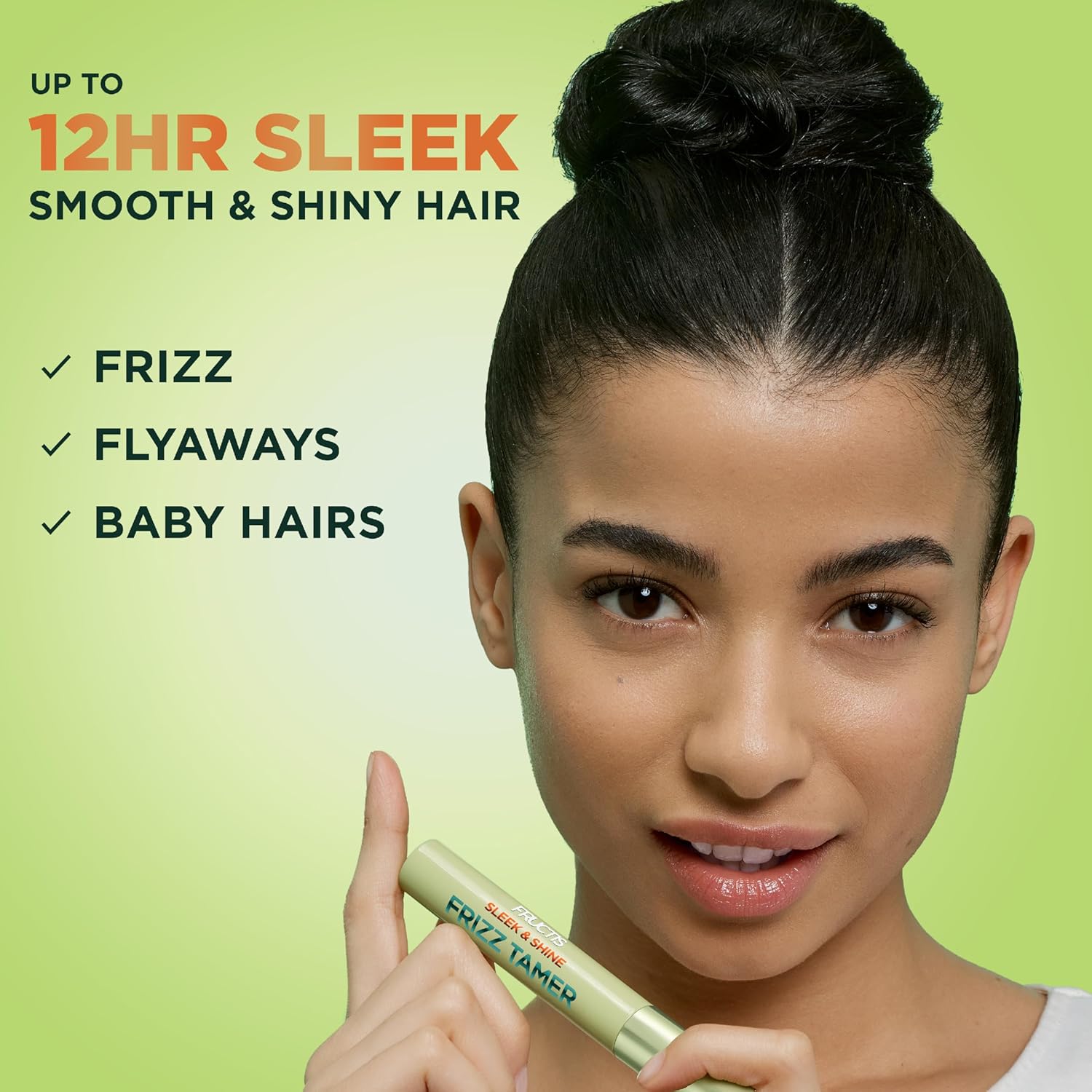 Garnier Fructis Sleek & Shine Frizz Tamer Slicking Hair Serum Wand for Frizz and Flyaways, 0.27 Fl Oz Halalzen