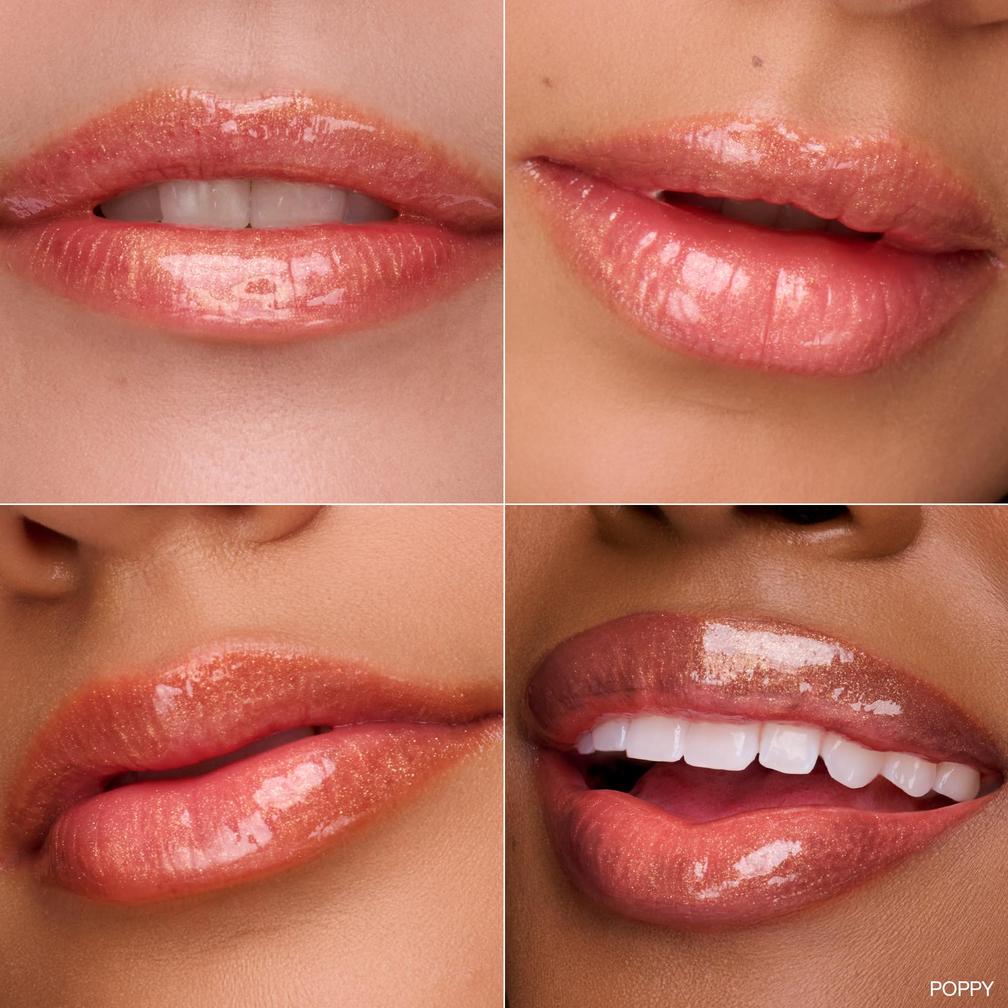 Ogee Beyond Clean Lip Gloss - Certified Organic Lip Gloss for Women - Effortlessly Plump, Hydrate & Add High-Shine Color, Freesia - Desert Rose Shimmer