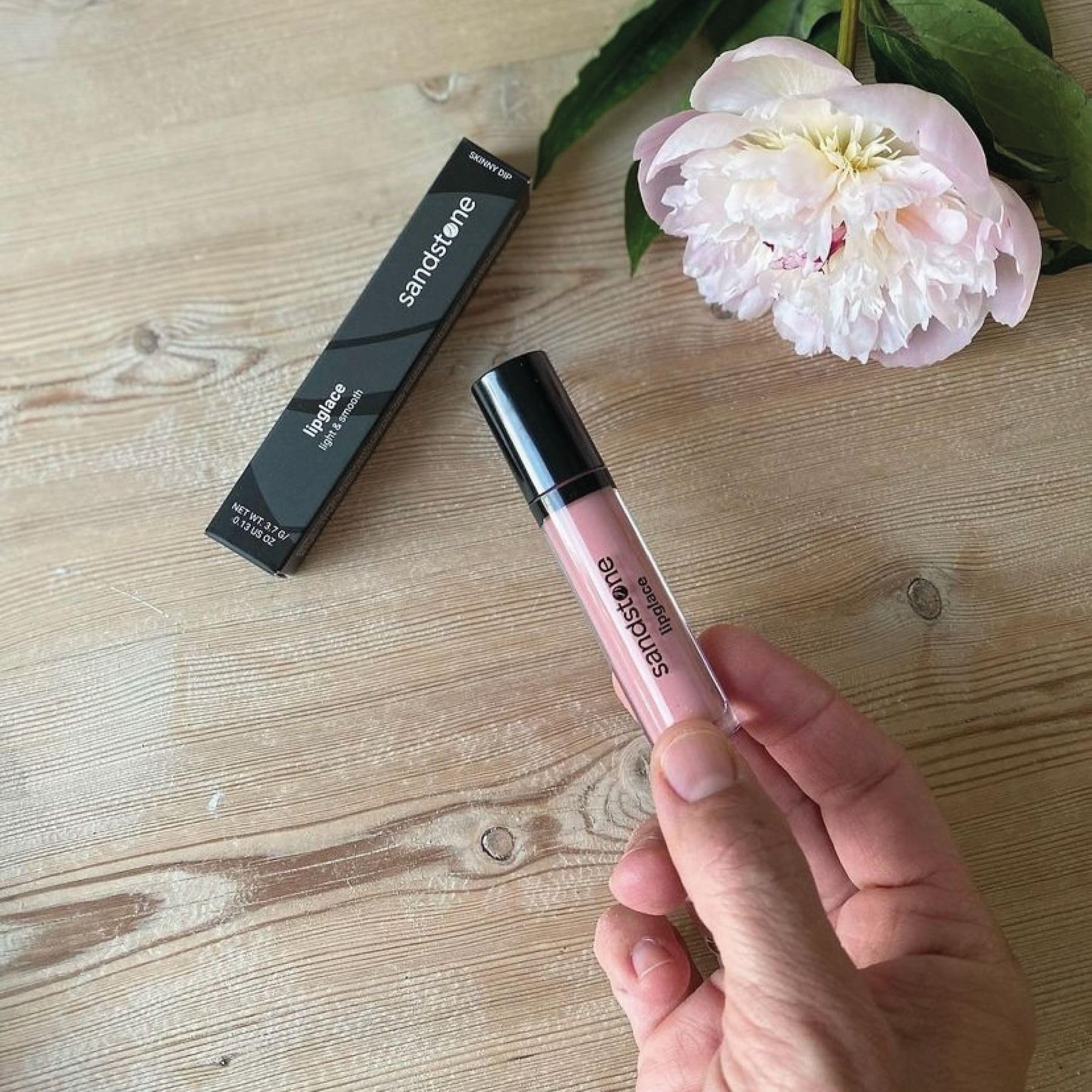 Sandstone Scandinavia Lipglace – Non-Sticky & Moisturizing Lip Gloss – Hypoallergenic, Vegan, Fragrance-Free & Allergy Certified (Pinky Promise) Halalzen