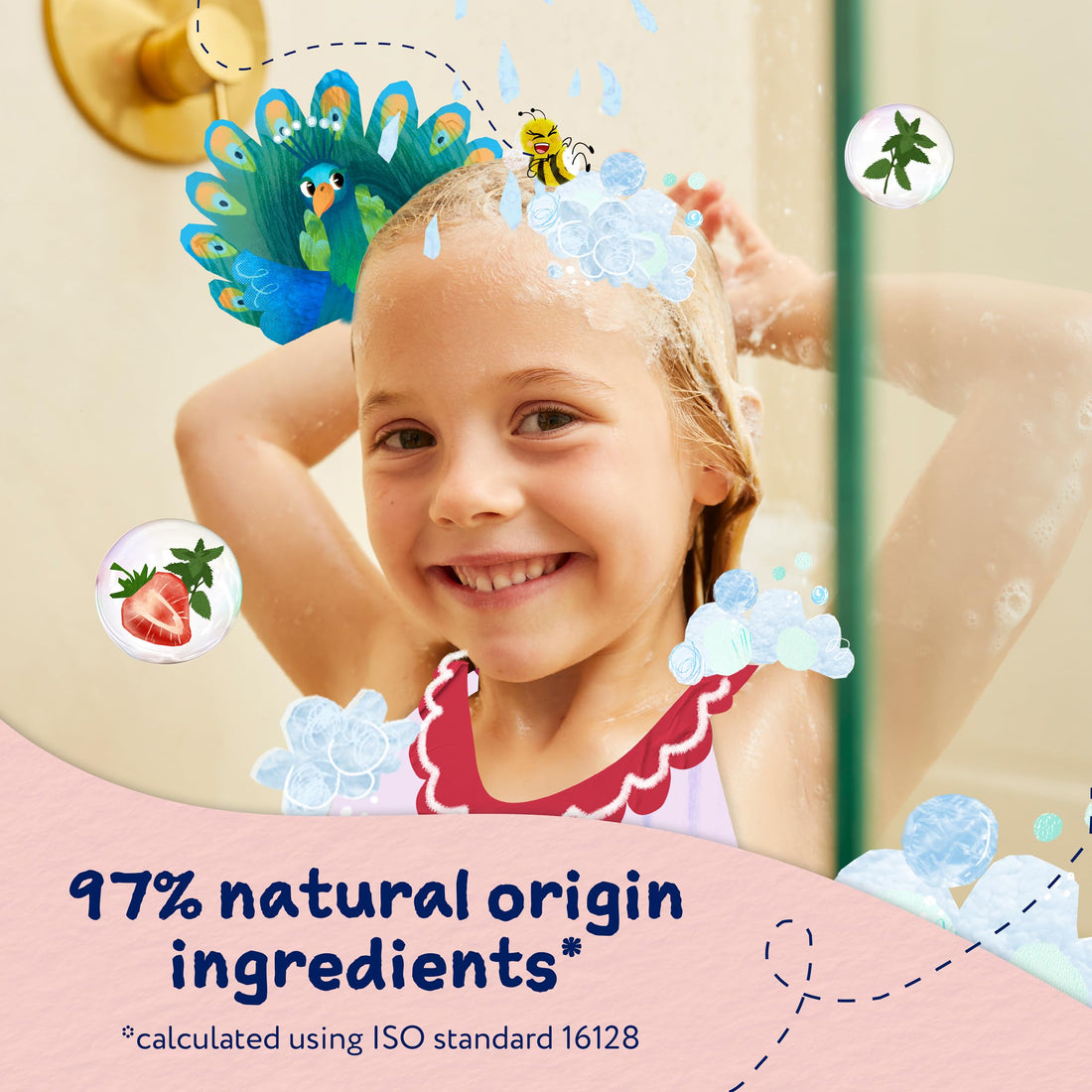 Childs Farm Tangle Taming Conditioner, Straight or Wavy Hair, Gentle, Tear Free, Strawberry and Mint, Kids, Baby, 250ml