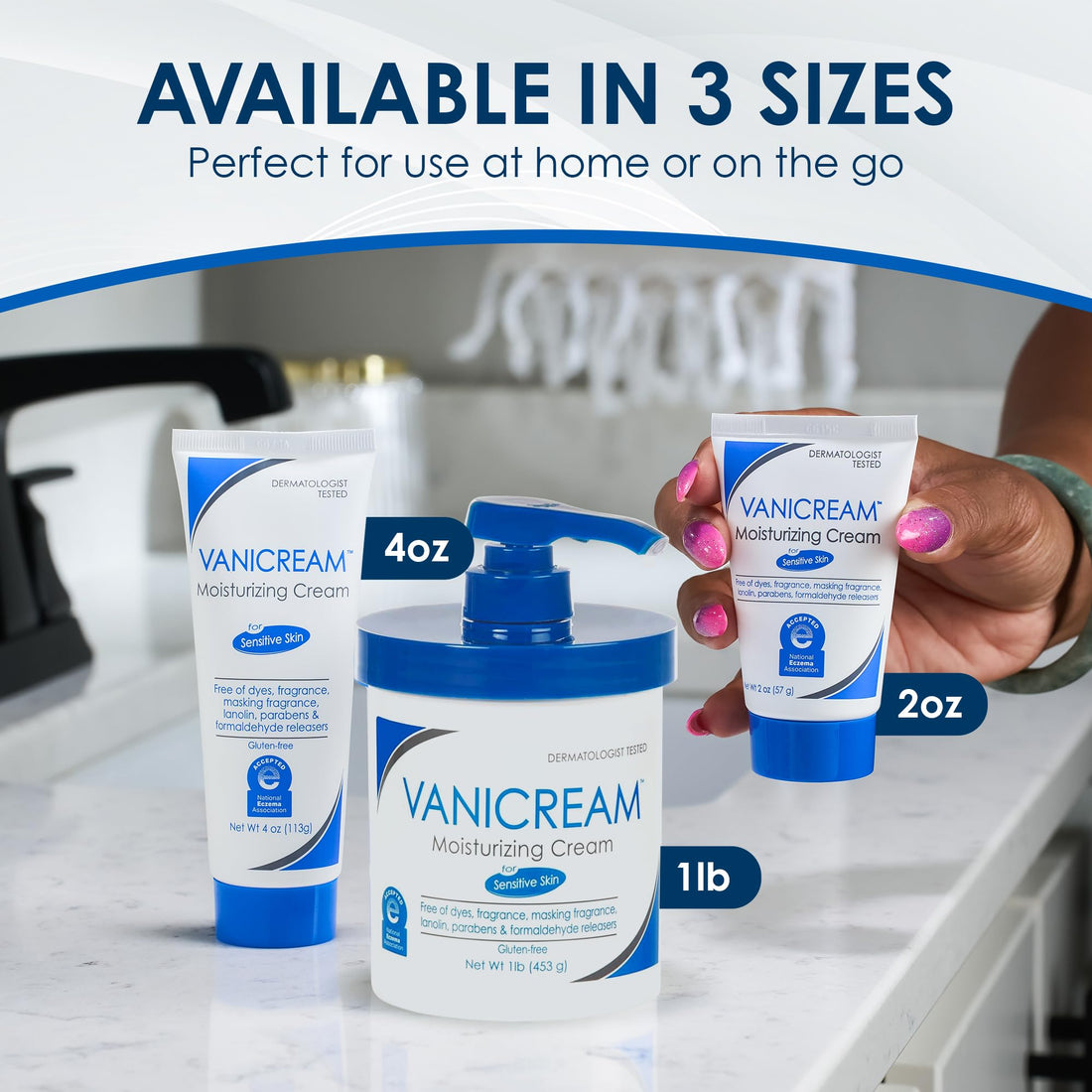 Vanicream Moisturizing Skin Cream with Pump Dispenser - 16 fl oz (1 lb) - Moisturizer Formulated Without Common Irritants for Those with Sensitive Skin Halalzen
