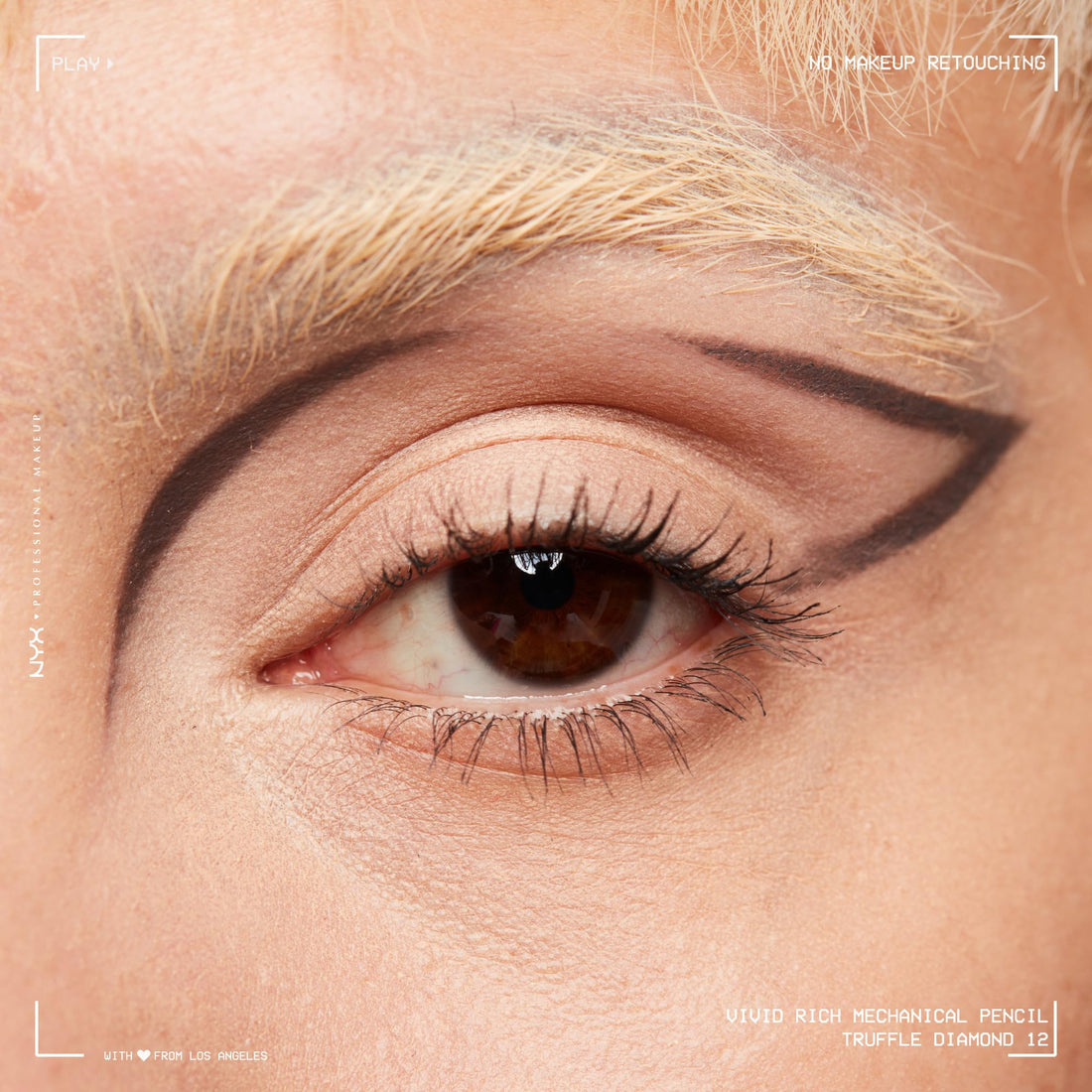 NYX PROFESSIONAL MAKEUP Vivid Rich Mechanical Eye Pencil, Vivid Rich Mechanical, Creamy Retractable Eyeliner - Smokin Topaz, Brown Eyeliner
