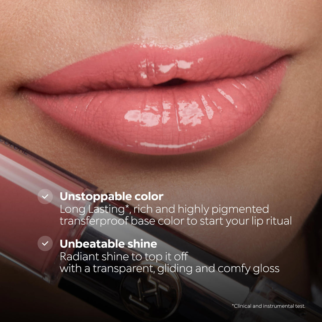 KIKO Milano Unlimited Double Touch 120, Liquid Lipstick With A Bright Finish In A Two-Step Application. Lasts Up To 12 Hours. No-Transfer Base Colour Halalzen