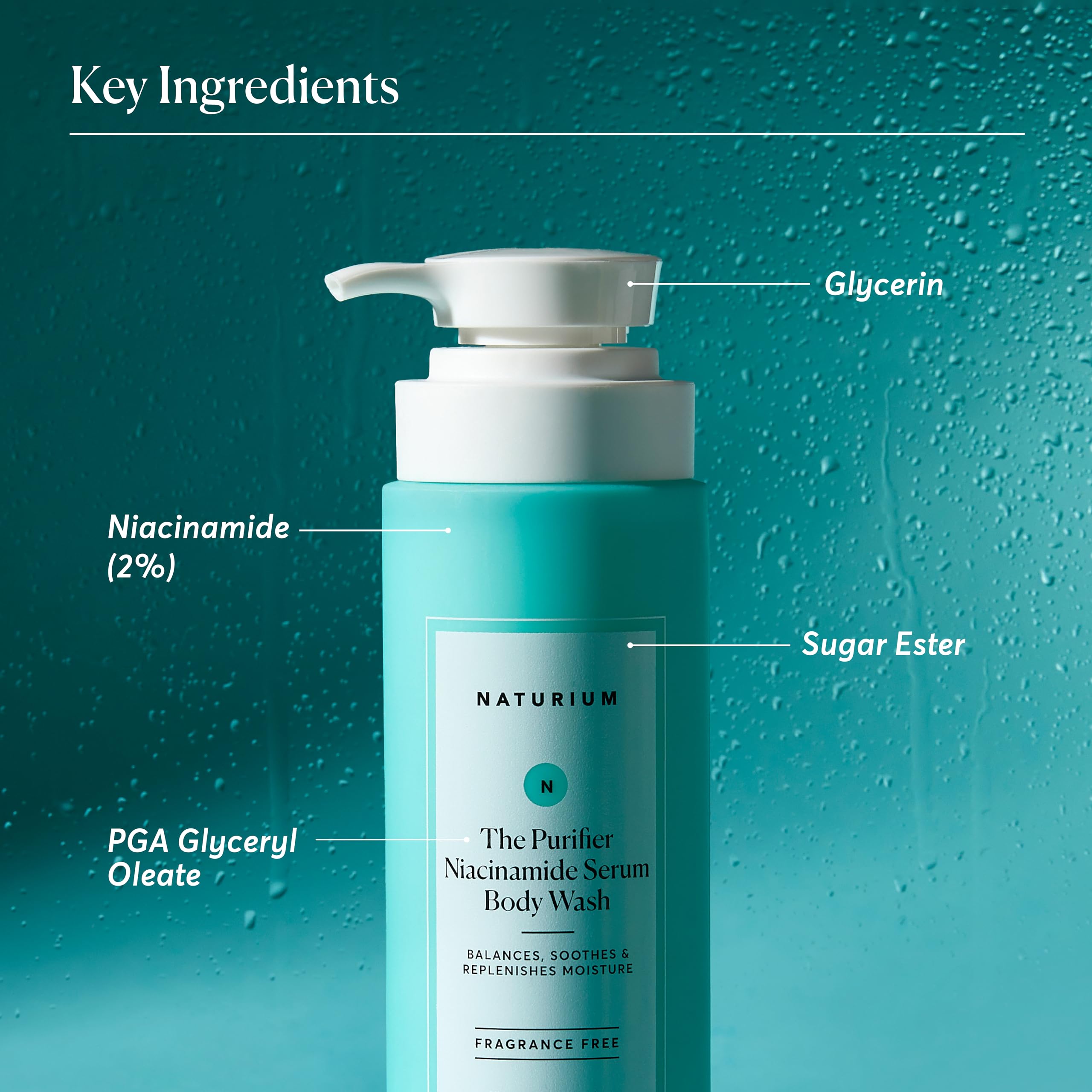 Naturium The Smoother Glycolic Acid Exfoliating Body Wash, Soft & Smoothing Cleanser | 16.9 FL OZ / 500 ML