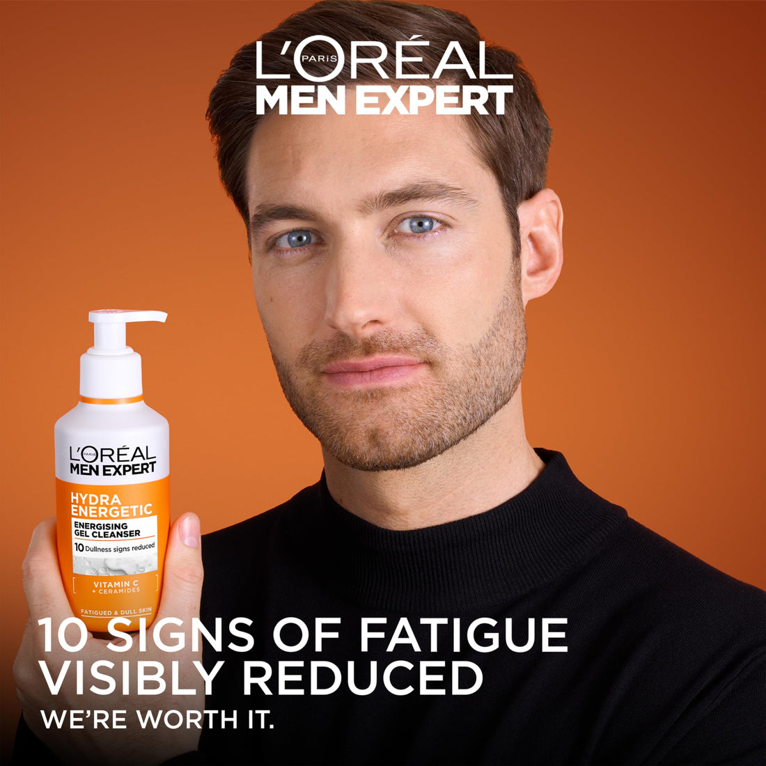 L'Oréal Men Expert Derma Control Purifying Cleansing Gel for Oily & Blemish-Prone Skin, Salicylic Acid & Niacinamide Deep Cleanser, Removes Dead Skin Cells, Unclogs Pores, 260ml