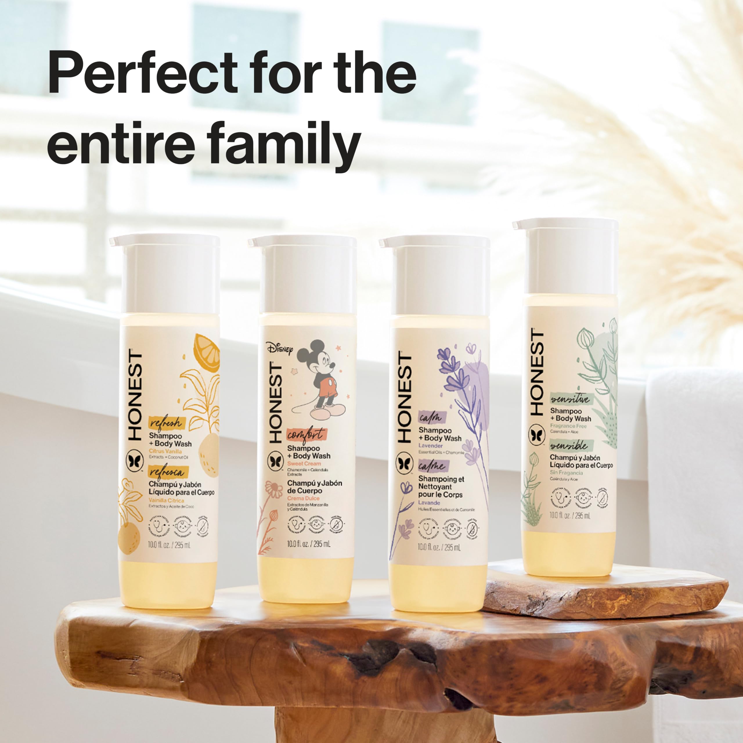 The Honest Company 2-in-1 Cleansing Shampoo Body Wash Gentle for Baby, Naturally Derived, Tear-free, Hypoallergenic, Lavender Calm, 18 fl oz Halalzen