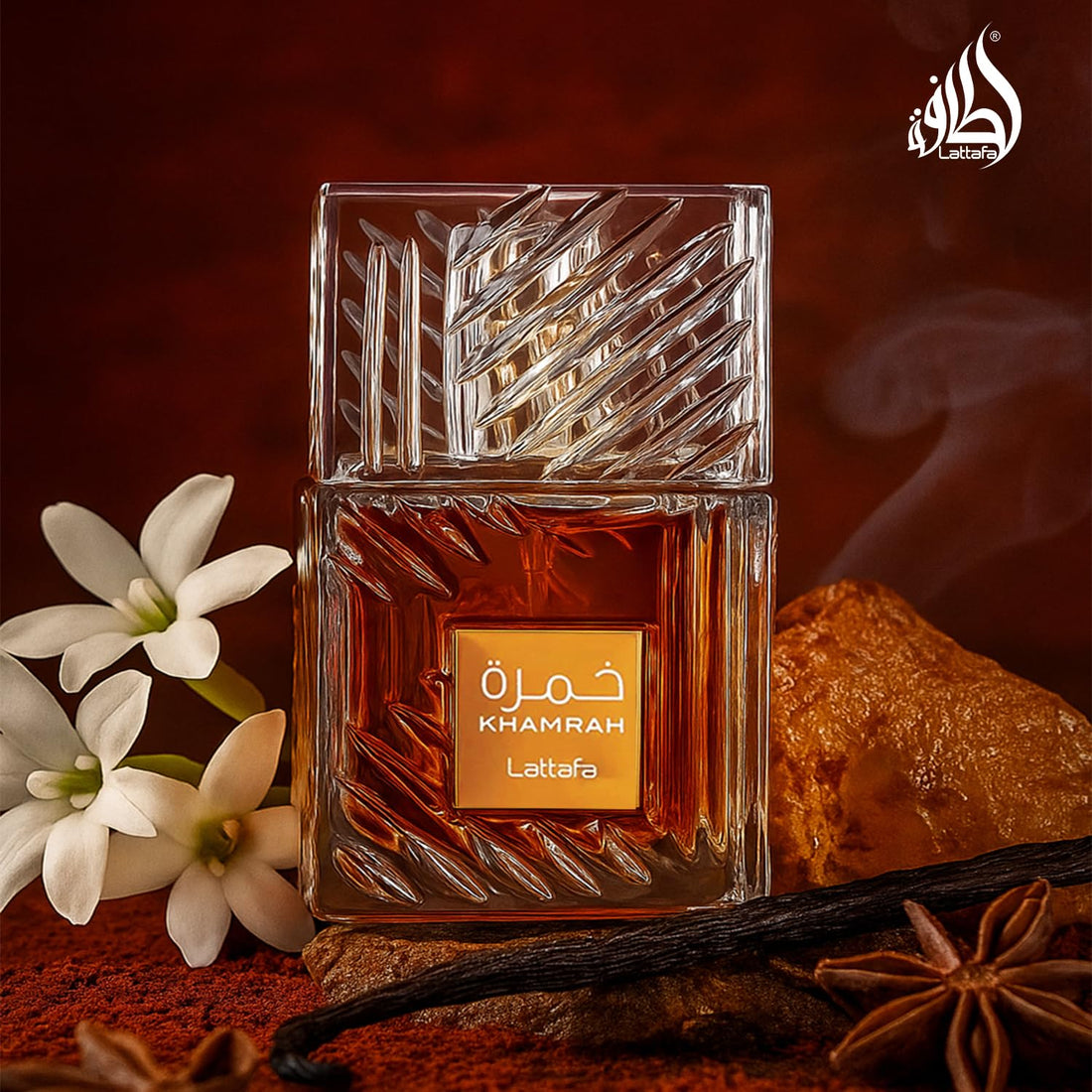 Lattafa Khamrah Qahwa - Vanilla, Warm Spicy, Cinnamon, Sweet - Eau de Parfum Long-Lasting Fragrance for Unisex, 3.40 Ounce / 100 ml