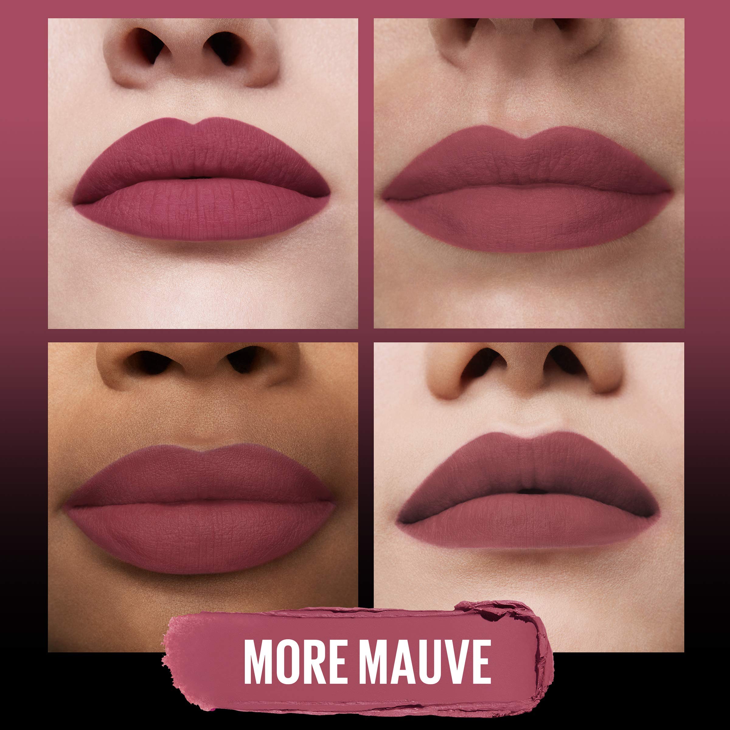 Maybelline Color Sensational Ultimatte Matter Lippenstift, nicht austrocknend, intensive Farbpigmente, More Truffle, Kakaobraun, 1 Stück