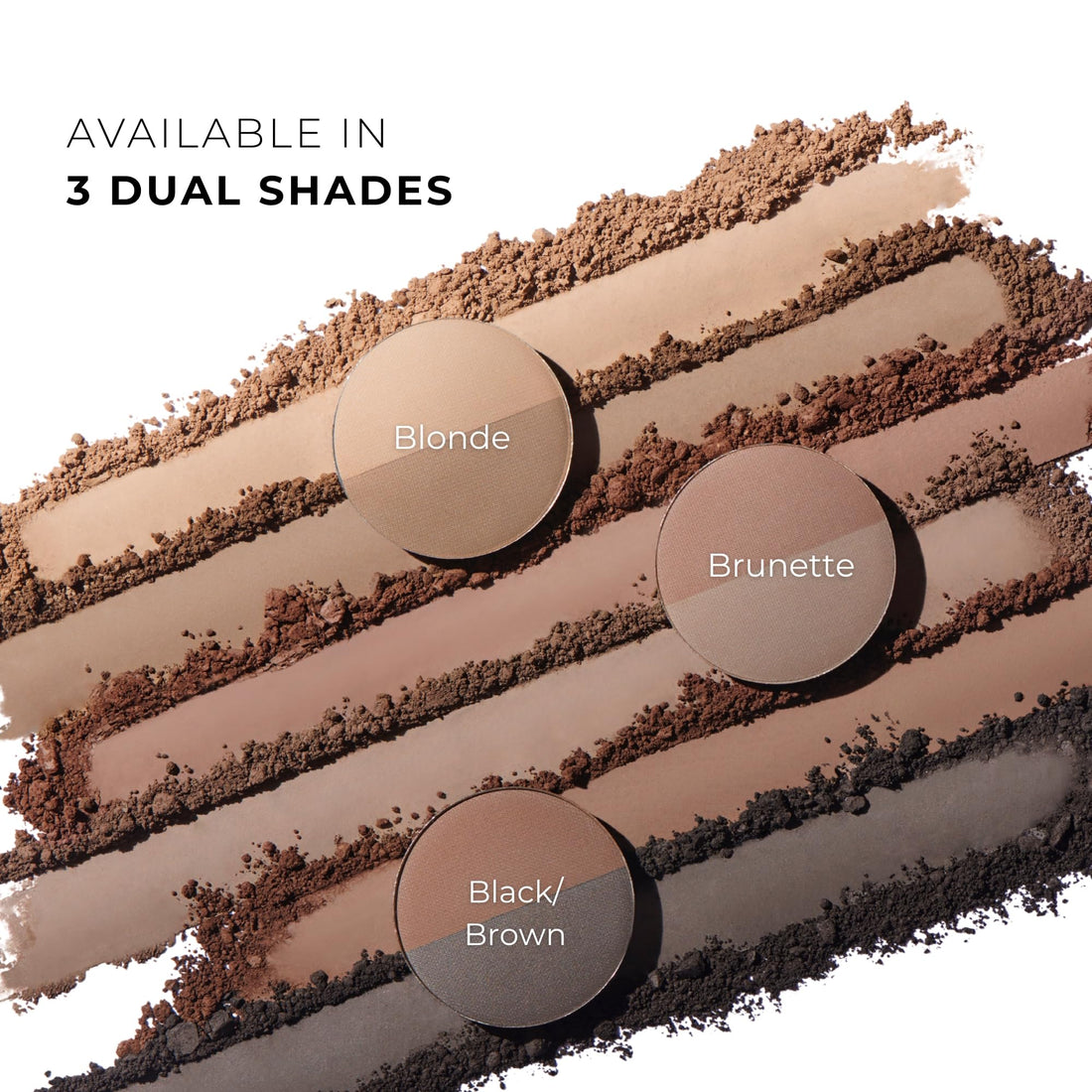 Soft Brow Define & Fill Powder Duo, Includes Dual ended Brush, Vegan and Cruelty Free (Brunette)