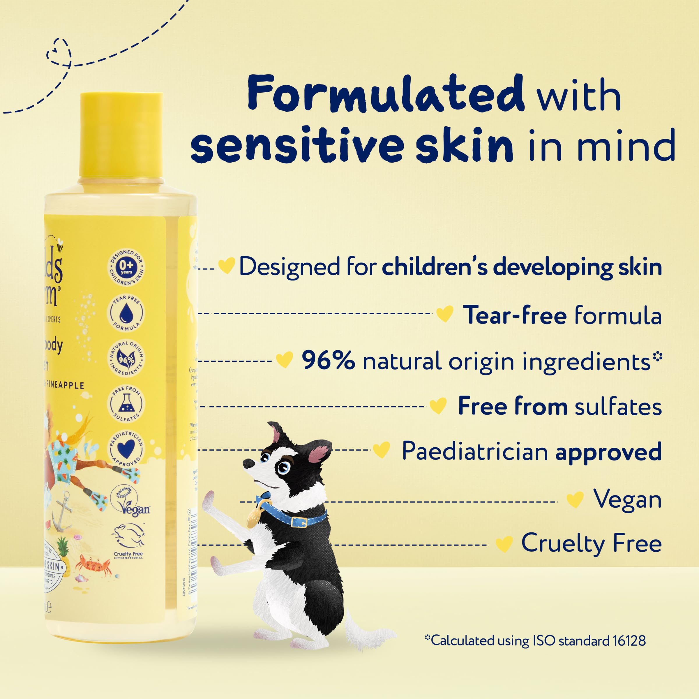 Childs Farm Kids 3 in 1 Swim, Strawberry & Mint - Body Wash, Shampoo & Conditioner | Tear-free | Suitable for Dry, Sensitive Skin, 250ml