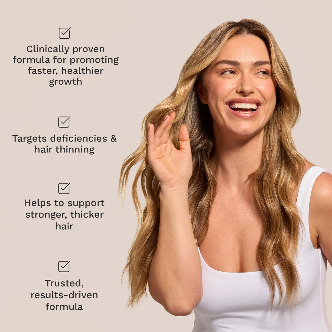 HAIR BURST Biotin Hair Growth Vitamins with Added Selenium & Zinc - Multi-Vitamin Benefits, Enhanced with 23 Vitamins & Minerals to Support Overall Health - 30 Day Supply