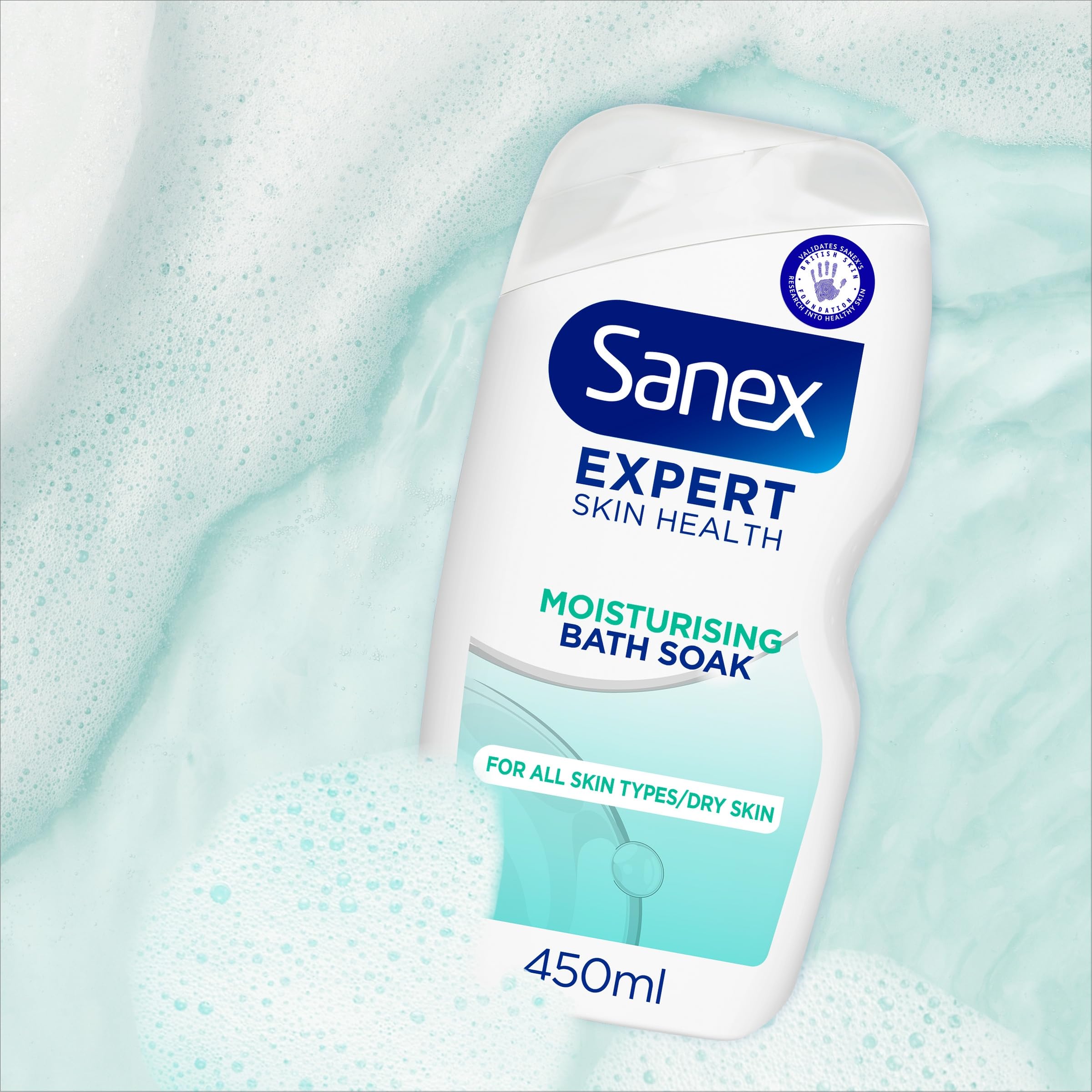 Sanex Body Wash - Expert Skin Health - Hypoallergenic Shower Gel - Dermatologist Tested Gentle For Very Sensitive Skin - Multipack - 6 Pack - 450ml Bottles