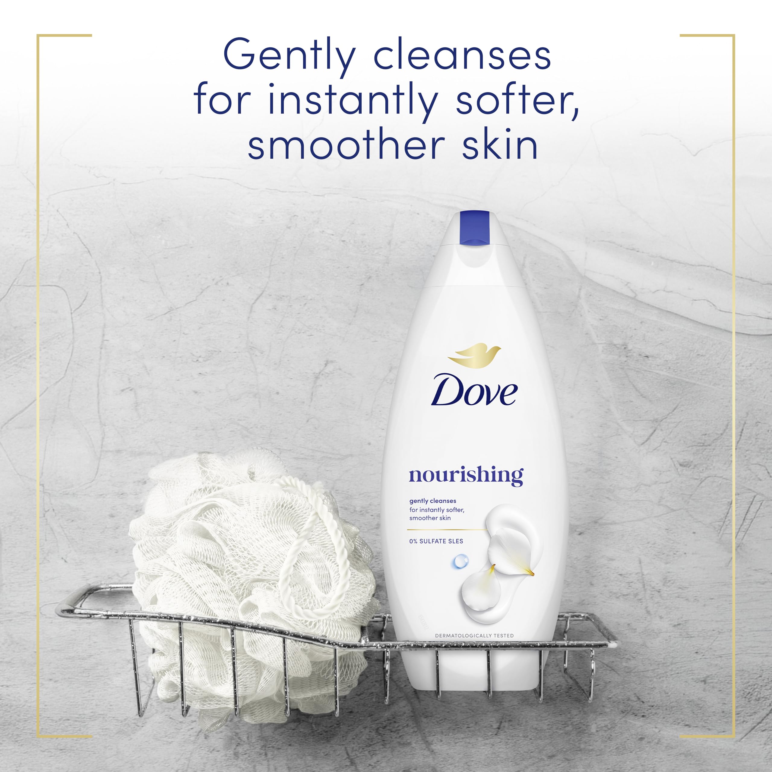 Dove Nourishing Body Wash body cleanser shower gel with an aloe vera & birch water scent for softer, smoother skin after just one shower 450 ml