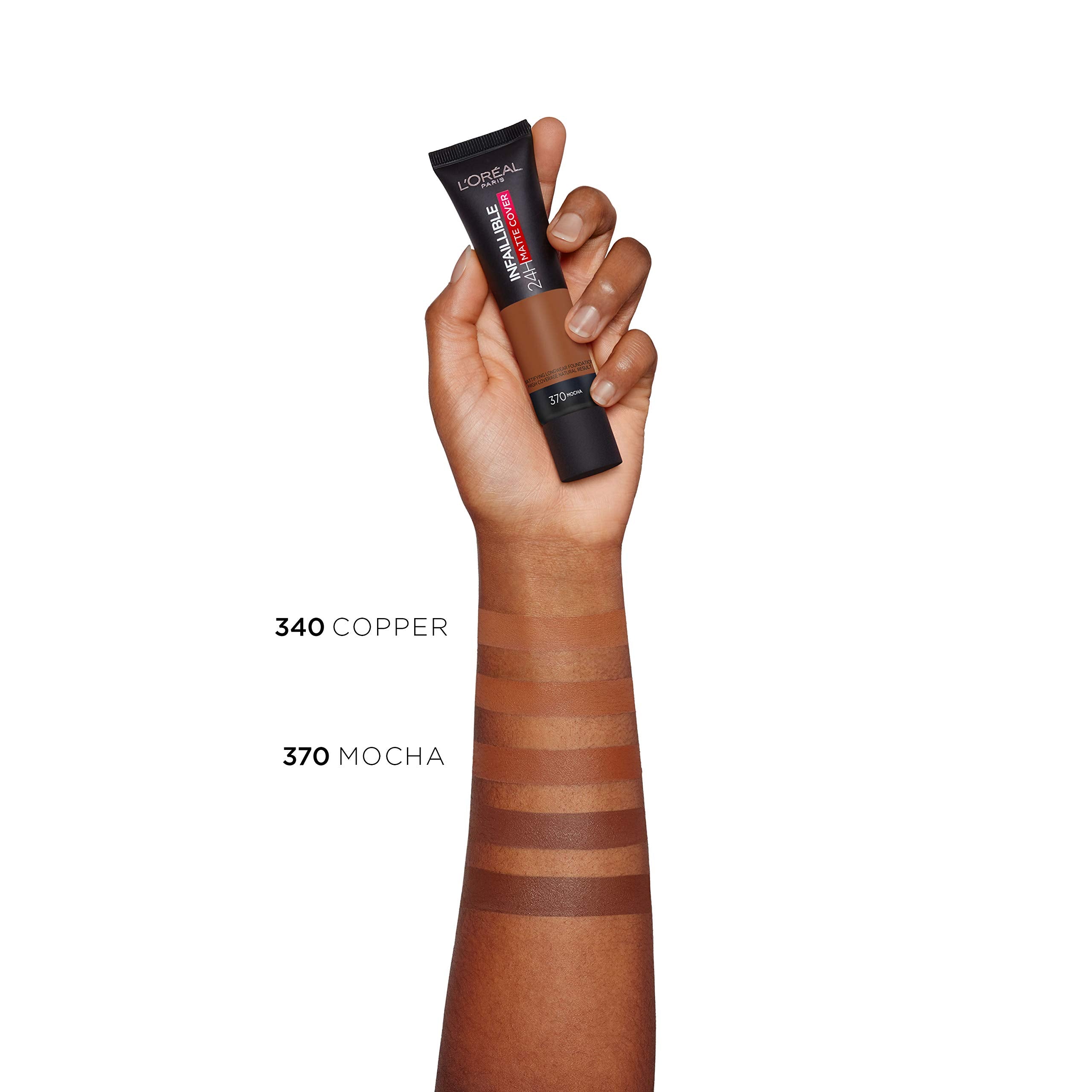 L'Oreal Paris Cover Liquid Foundation, With 4% Niacinamide, Long Lasting, Natural Finish, Available in 20 Shades, SPF 25, Infallible 32H Matte Cover, Shade 110, 30ml Halalzen