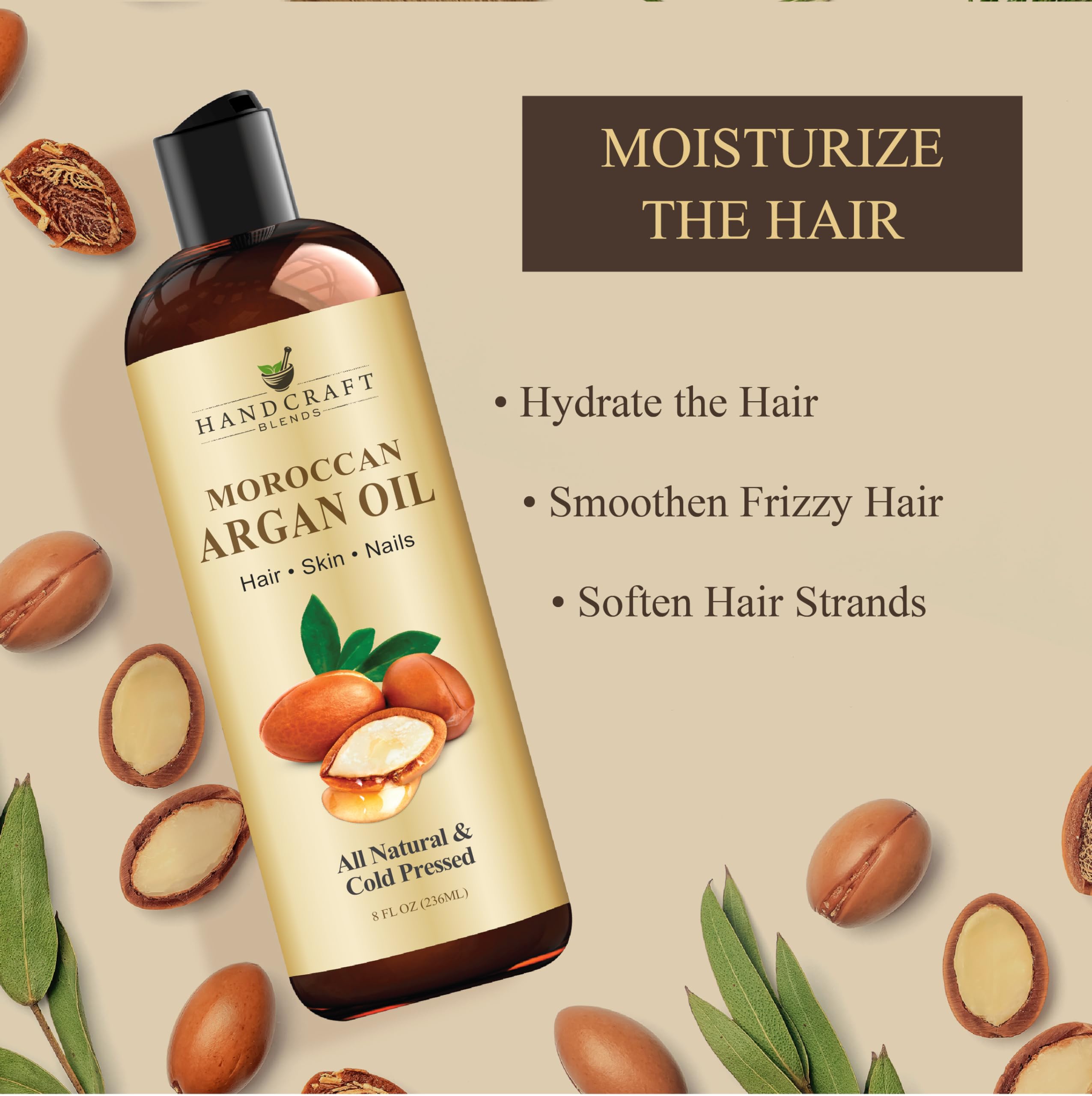 Handcraft Blends Castor Oil with Rosemary and Peppermint Oil 118 ml | 100% Pure and Natural | Premium Grade Carrier Oil | Hair, Eyelashes and Eyebrows | Hair and Body