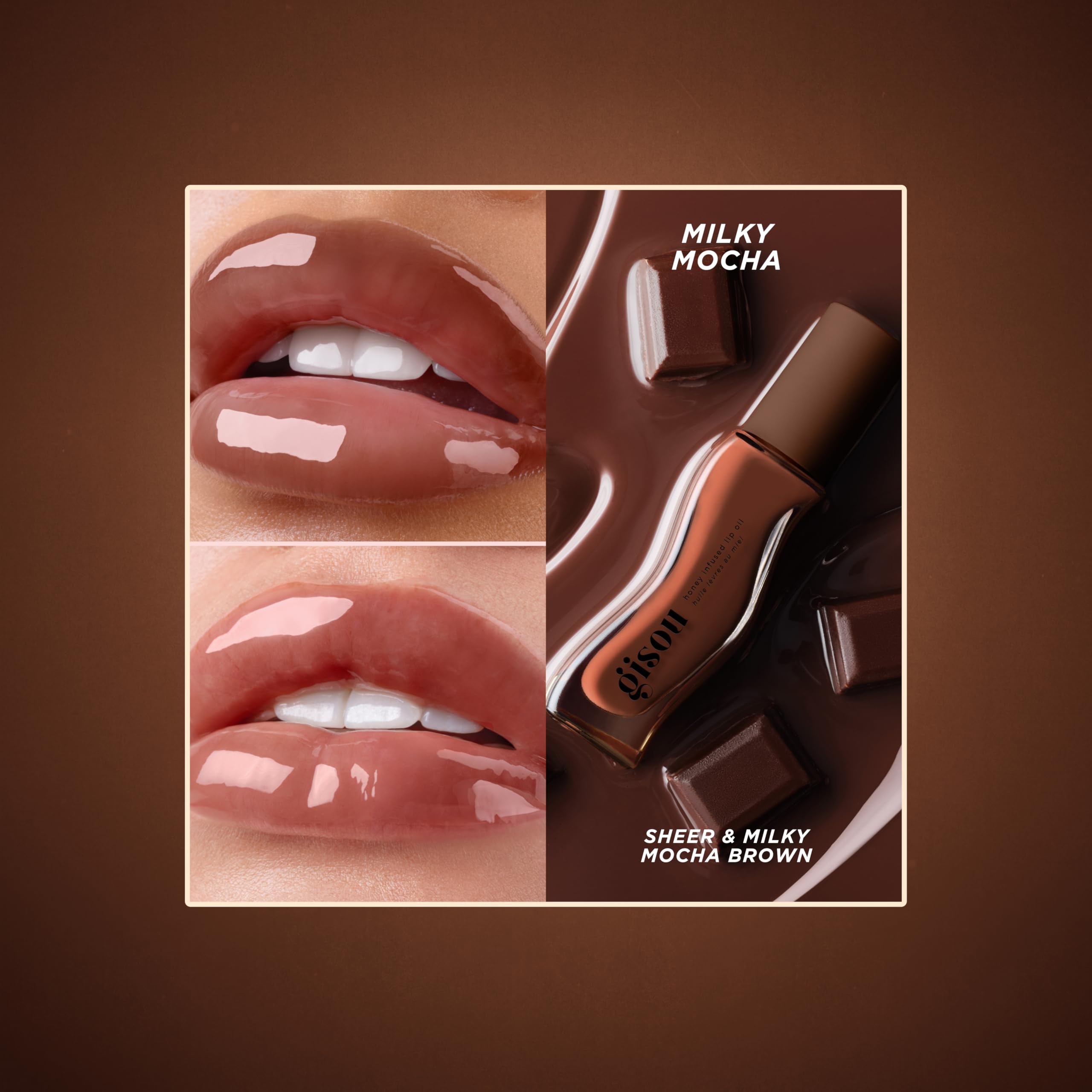 Gisou Honey Infused Lip Oil – Hydrating & Glossy Lip Oil with Jojoba Seed Oil, Non-Sticky Shine, Fresh Honey, 0.27 Fl Oz Halalzen