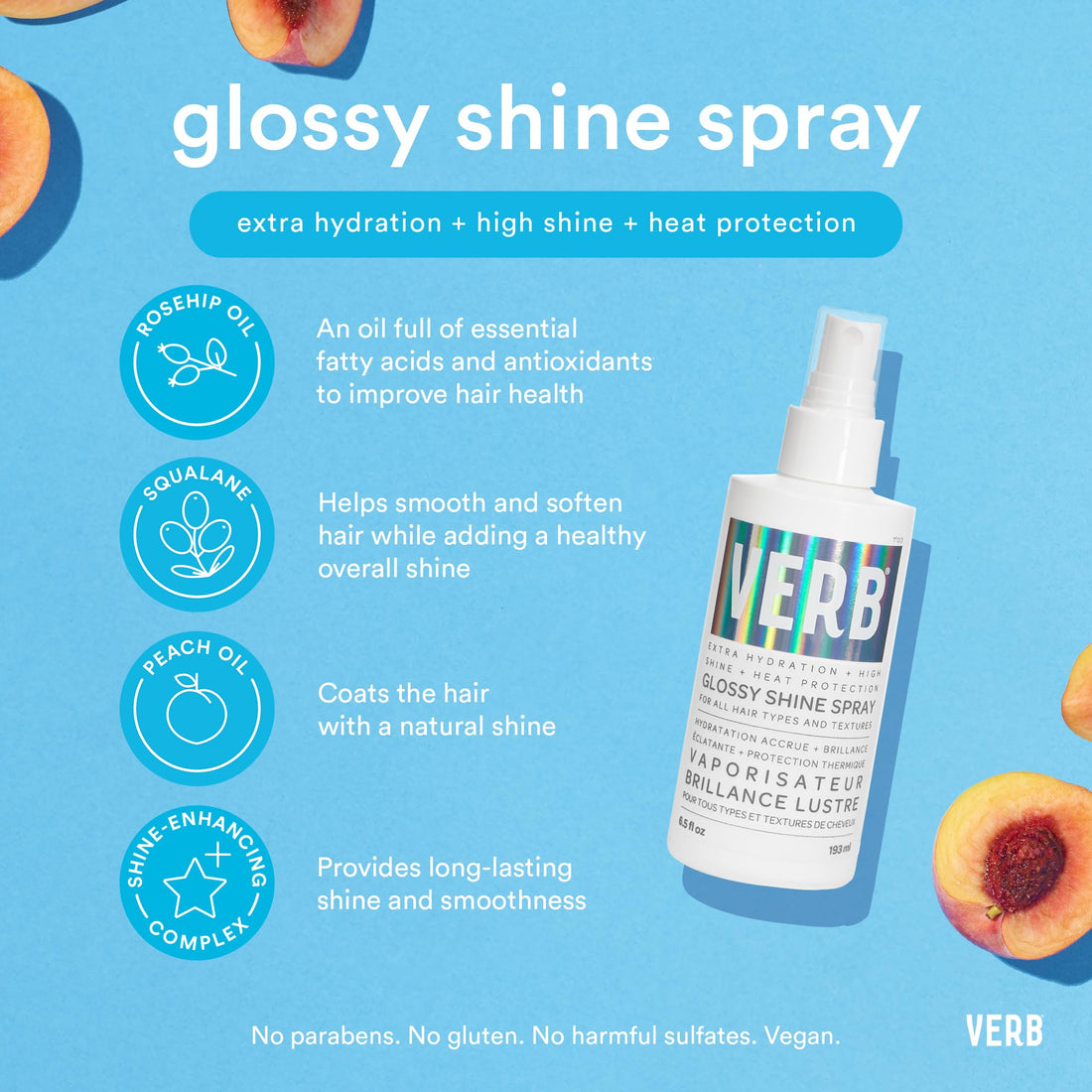 VERB Ghost Oil - Weightless Hair Oil for Fine to Medium Hair - Smooths Frizz, Adds Shine - No Parabens, Gluten or Harmful Sulfates Halalzen