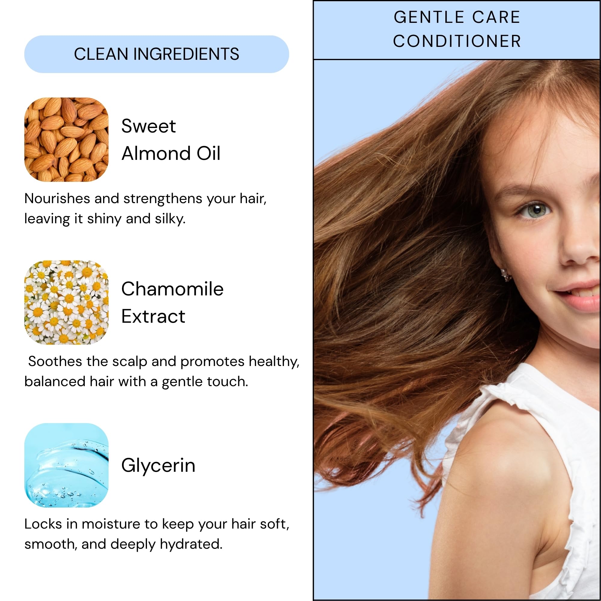 Lav Kids Natural Hair Care Bundle for Daily Use, Algae Extract and Moisturizing (Shampoo + Conditioner)
