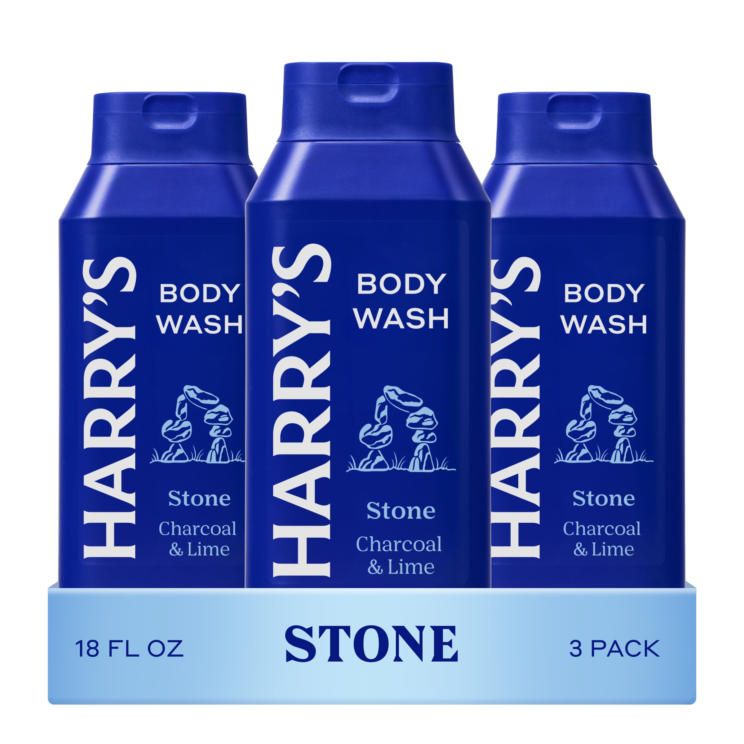 Harry's Men's Body Wash, Fig, 532ml, Pack of 3, Shower Gel for Men - No Parabens, Sulfates or Dyes