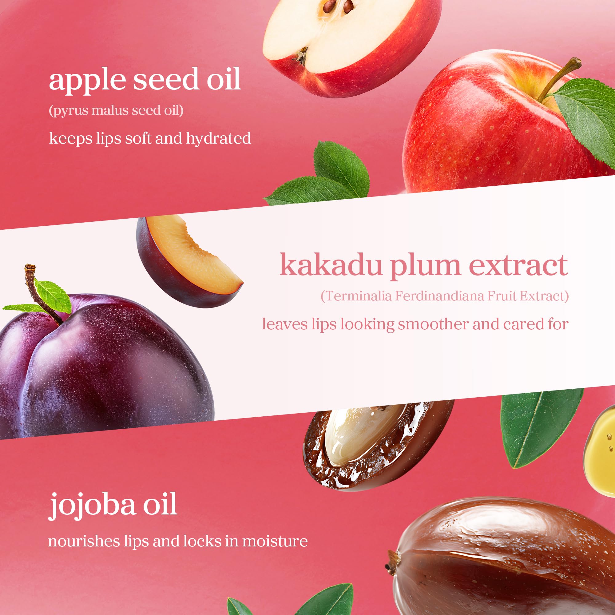 NOONI Korean Vegan Lip Oil - Appleberry | Lip Stain, Gift, Long-Lasting, Moisturising, Plumping, Revitalising for Dry Lips, Waterproof, No Peel Off, 0.12 Fl Oz