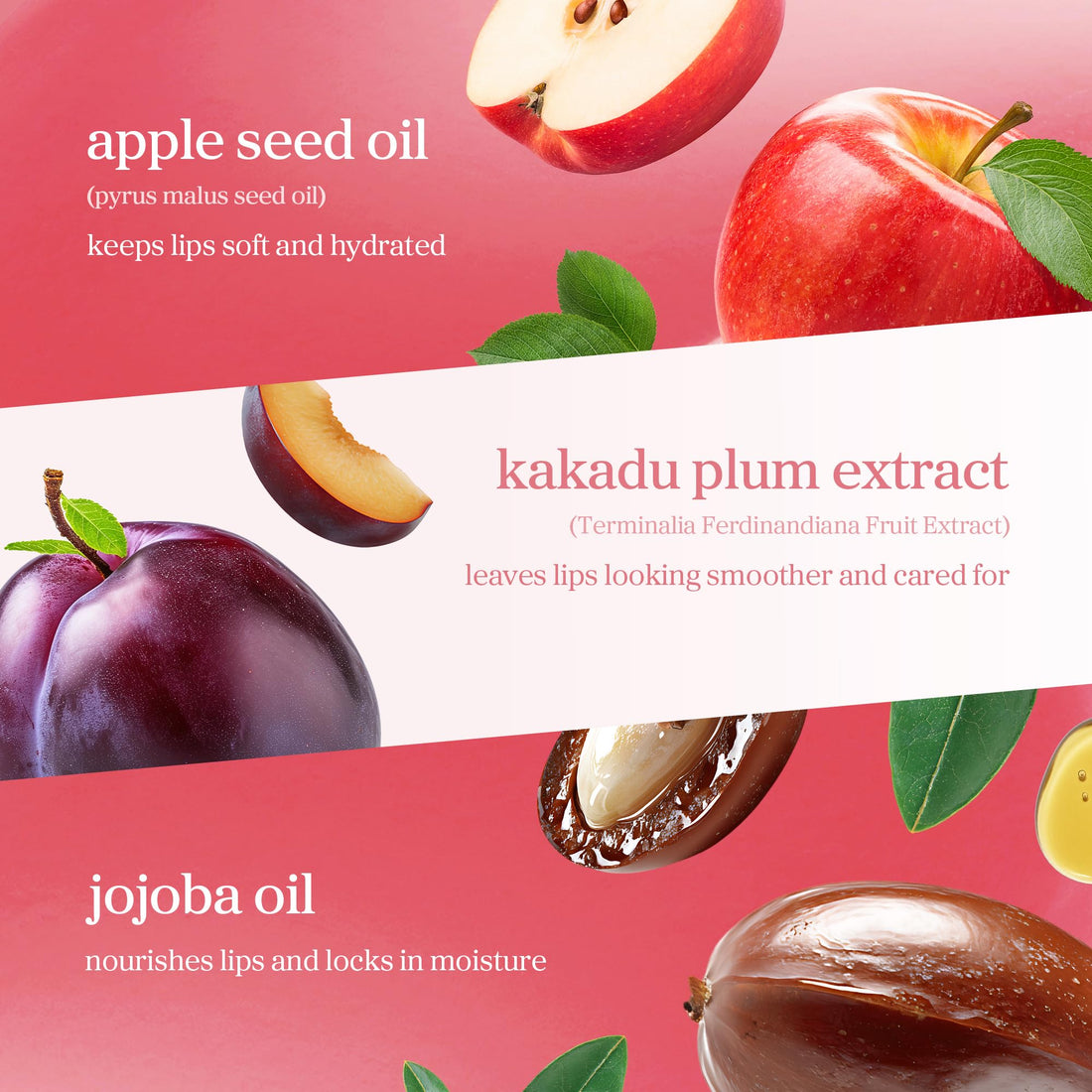 NOONI Korean Vegan Lip Oil - Appleberry | Lip Stain, Gift, Long-Lasting, Moisturising, Plumping, Revitalising for Dry Lips, Waterproof, No Peel Off, 0.12 Fl Oz