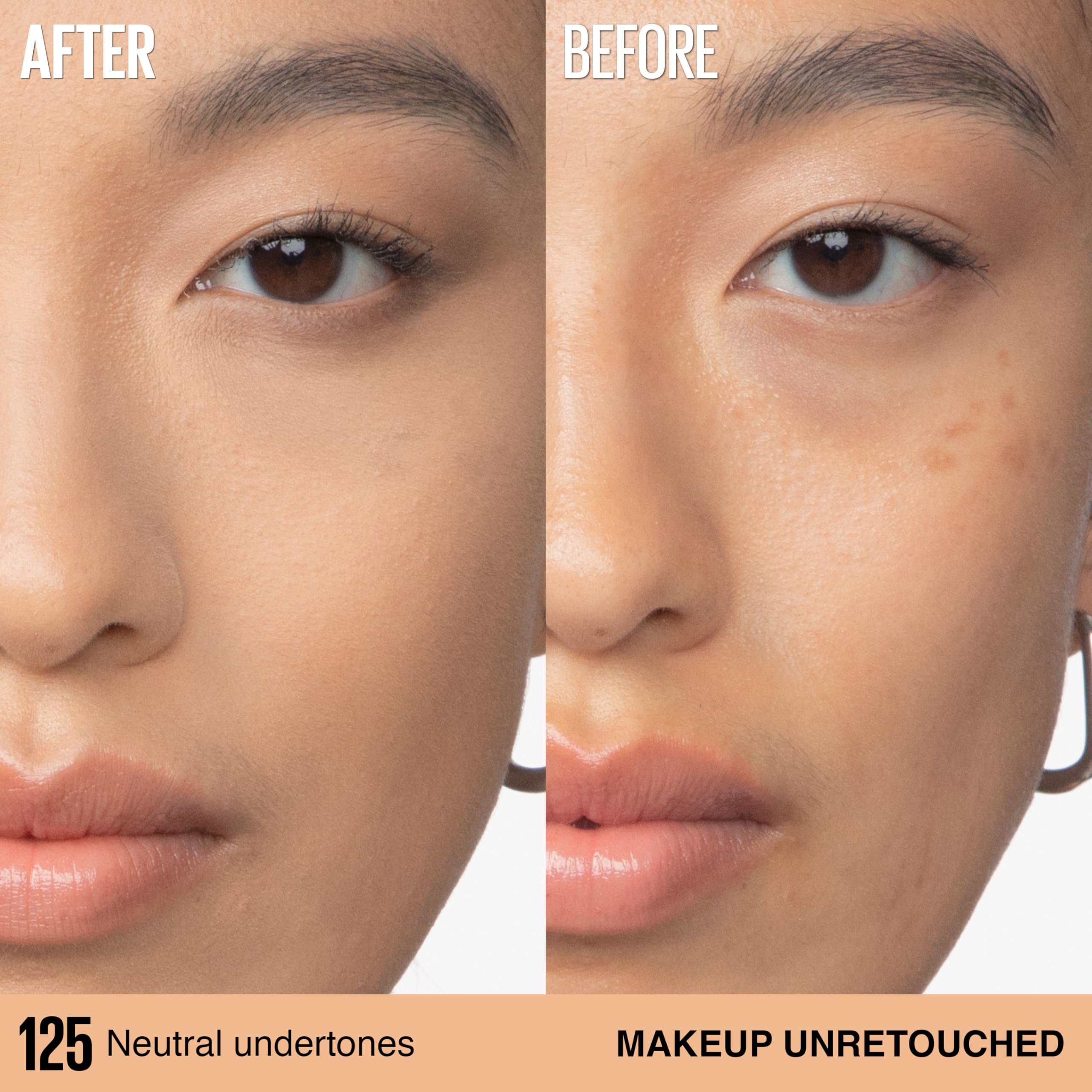 Maybelline Super Stay Lumi-Matte Foundation, Lightweight and Buildable Full Coverage Foundation Makeup For Up To 30HR Wear, 125, 1 Count