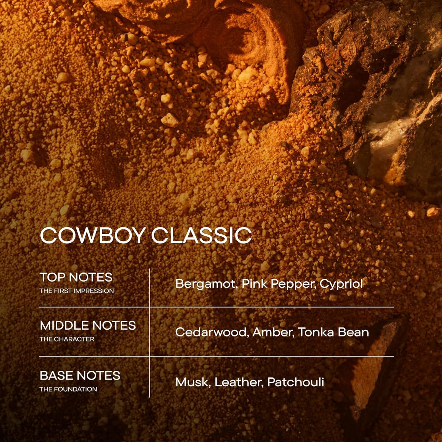 Eau de Parfum pour Homme Cowboy Classic de Harry's - Parfum Boisé Ambré - 50 ml - Notes de Bergamote, Cèdre et Musc - Longue Tenue