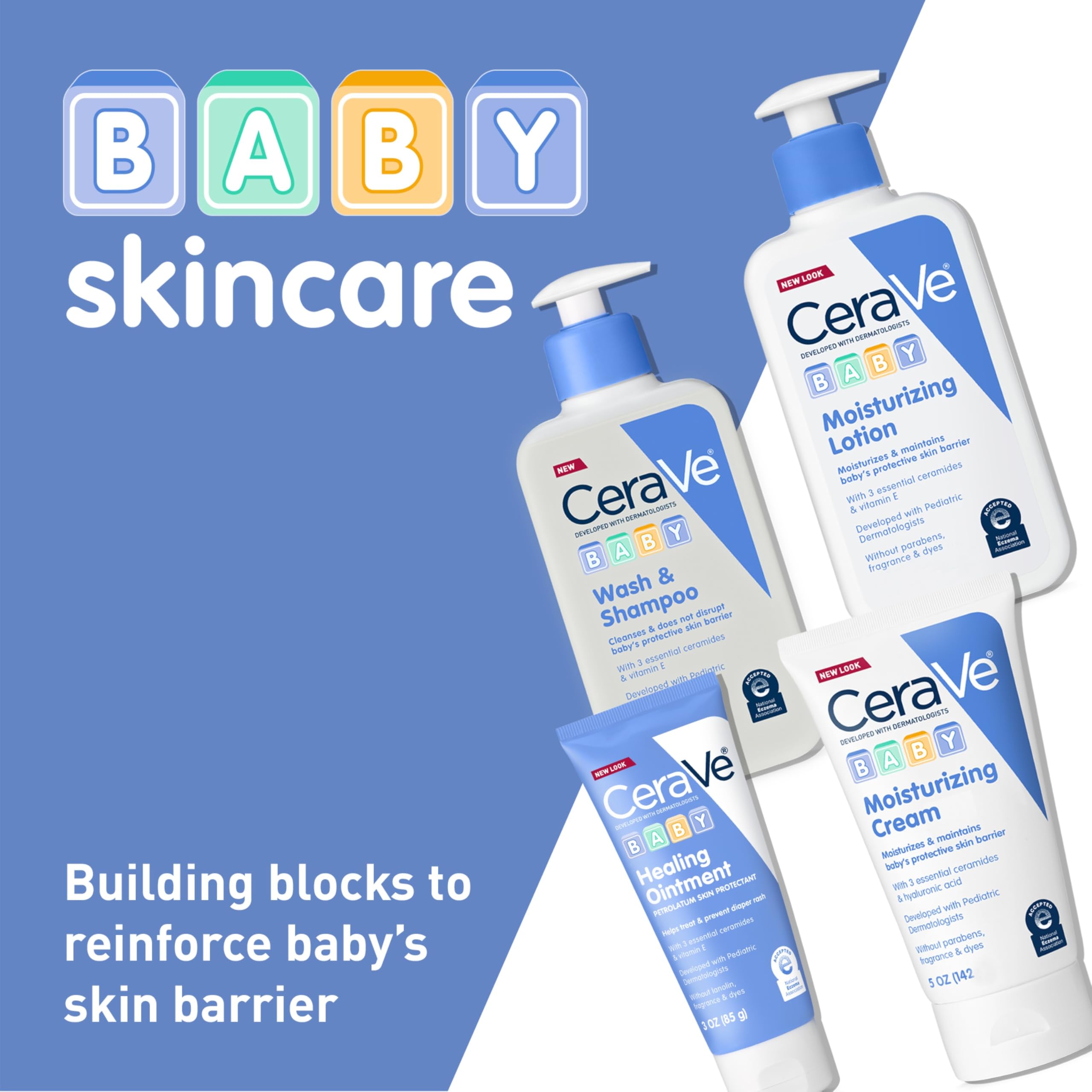 CeraVe Baby Lotion, Gentle Baby Skin Care with Ceramides, Niacinamide & Vitamin E, Fragrance, Paraben, Dye & Phthalates Free, Lightweight Moisturizer, 16 Ounce Halalzen